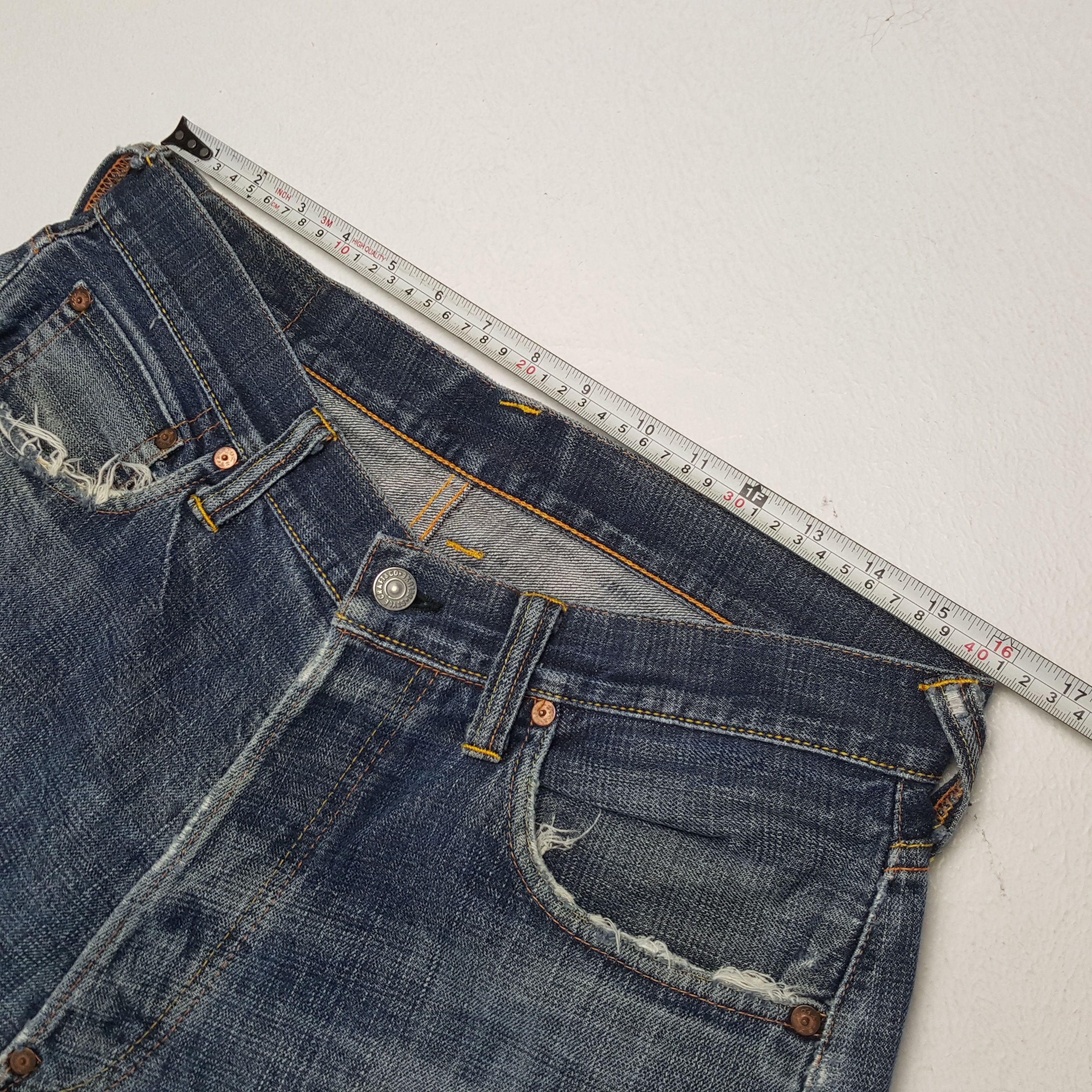 Evisu × Japanese Brand × Vintage Vintage EVISU Japanese Brand Daicock Custom Distressed Jean Size US 32 / EU 48 - 7 Thumbnail