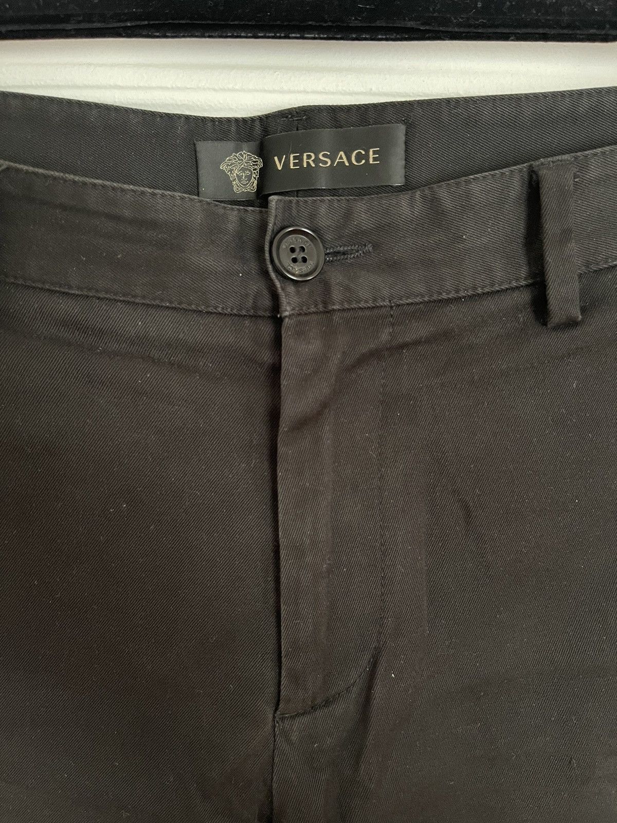 Versace Versace main line black cotton trousers pants Size US 32 / EU 48 - 6 Thumbnail