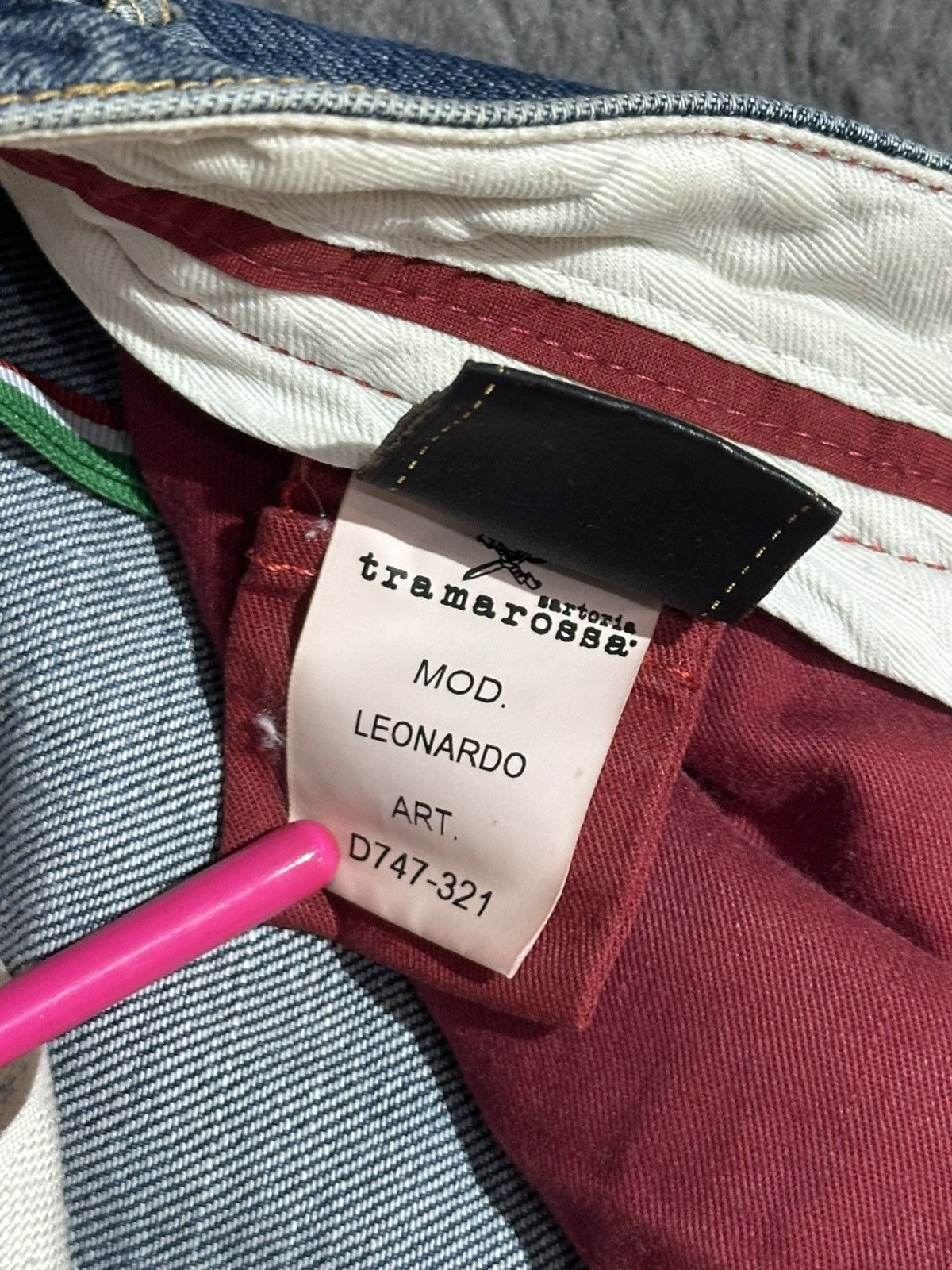Other Vintage Sartoria Tramarossa "Leonardo" Selvedge Denim Pants Size US 31 - 9 Thumbnail