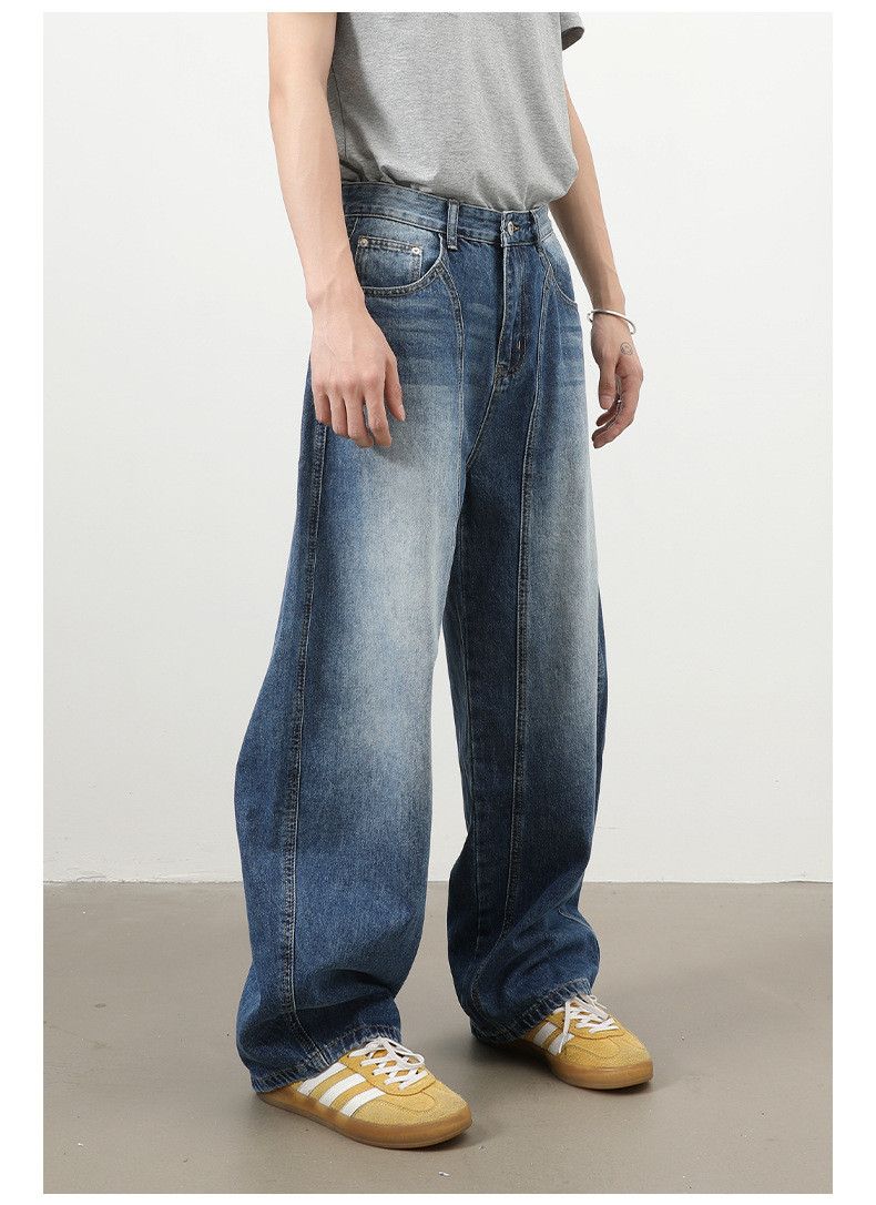 Vintage Men's American retro washed patchwork scimitar jeans Size US 32 / EU 48 - 3 Thumbnail
