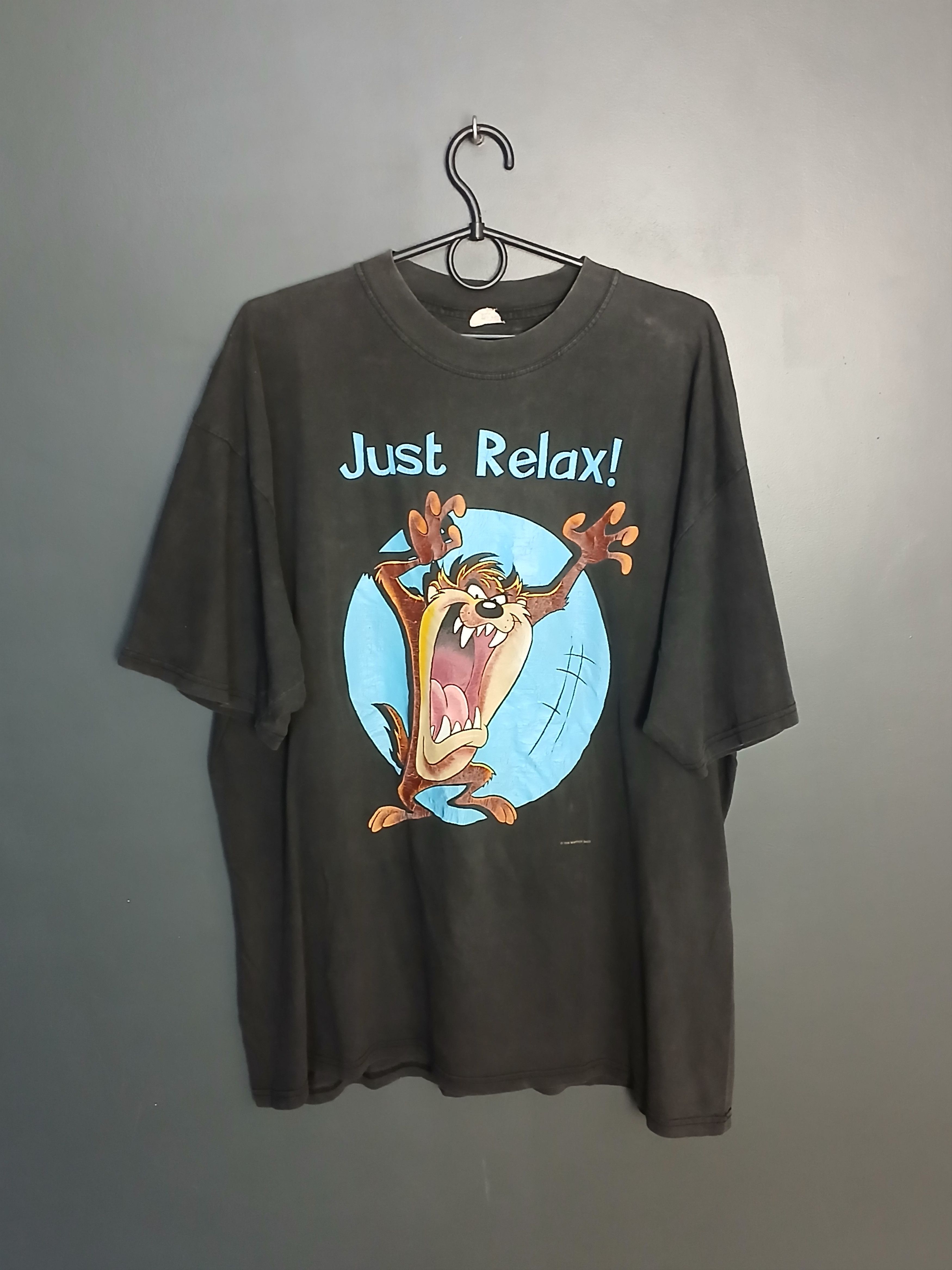 Cartoon Network × Vintage Vintage 1996 Looney Tunes Taz T-Shirt Size US XL / EU 56 / 4 - 1 Thumbnail