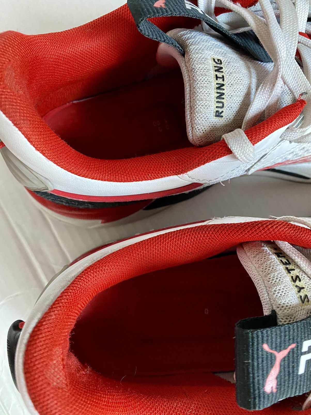 Puma RS-X cyber ‘white high risk red’ puma runners 12 Size US 12 / EU 45 - 9 Thumbnail