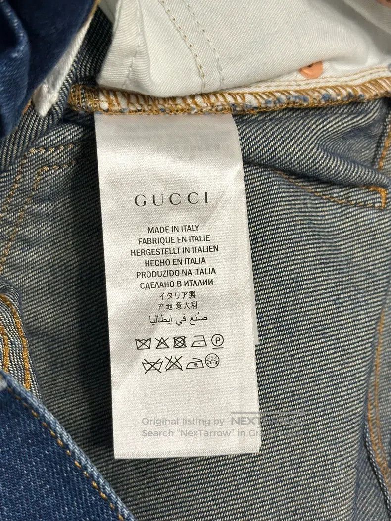 Gucci Gucci Tiger embroidered jeans Size 29" - 6 Thumbnail
