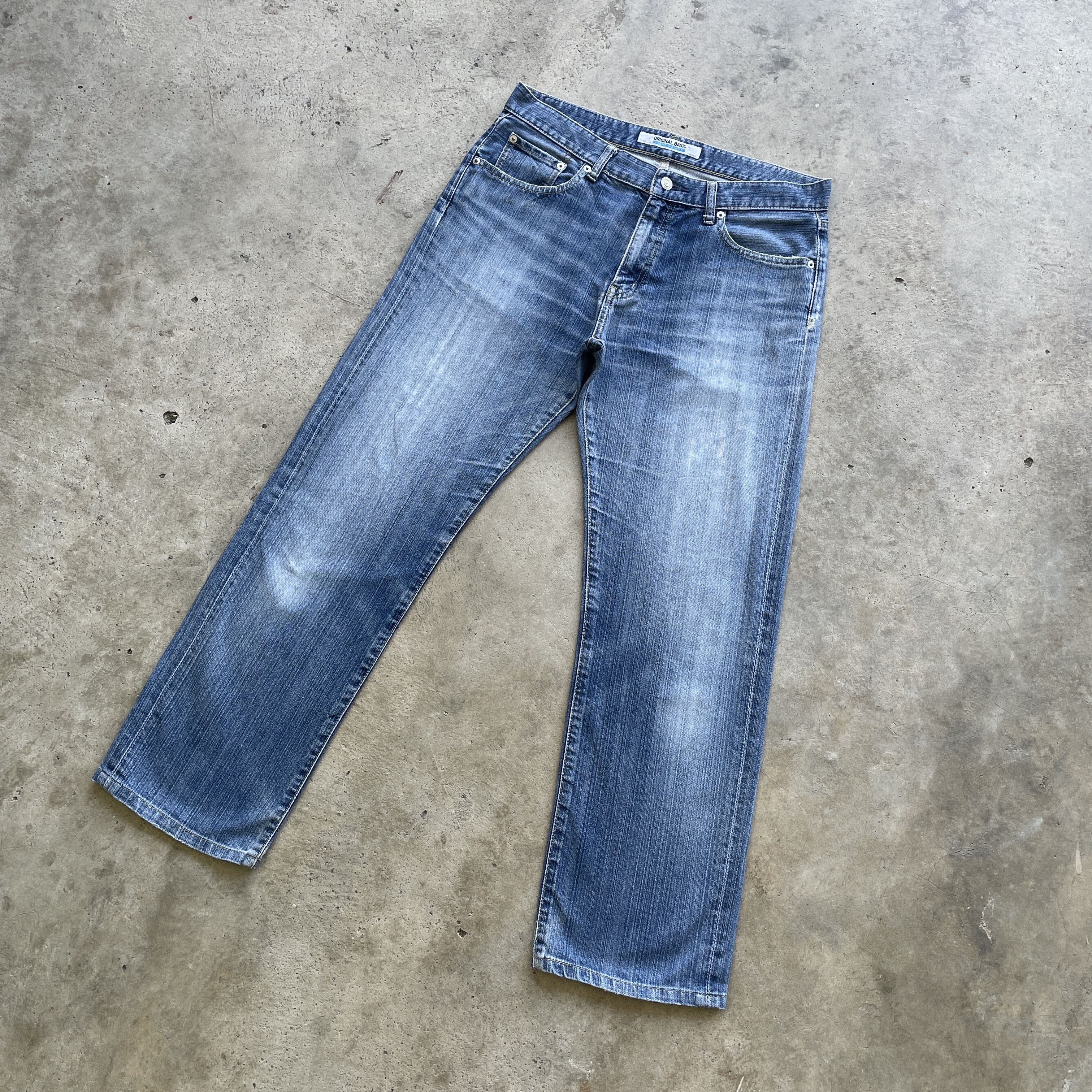 Japanese Brand × Vintage VINTAGE JAPANESE DENIM JEANS FADED PANTS W33x28.5 Size US 33 - 1 Thumbnail
