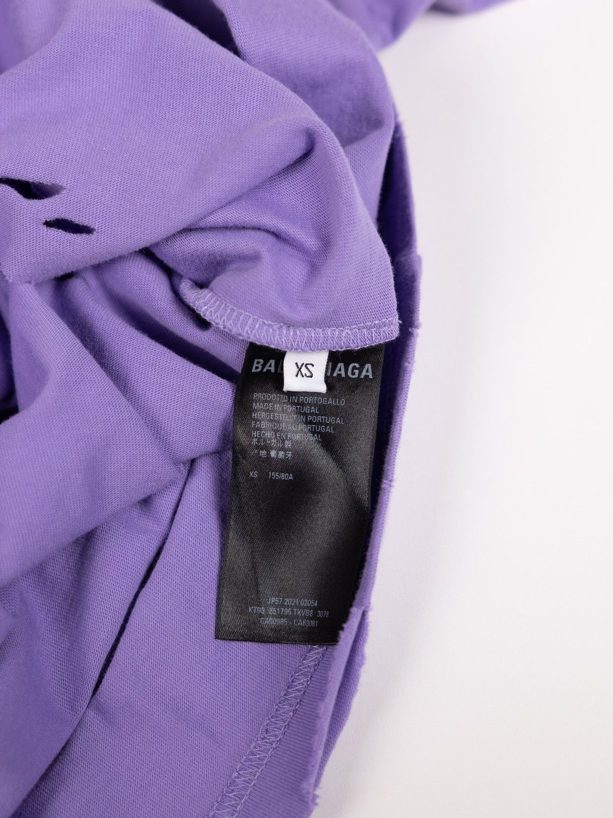 Balenciaga Balenciaga Distressed Tee Size US XS / EU 42 / 0 - 4 Thumbnail