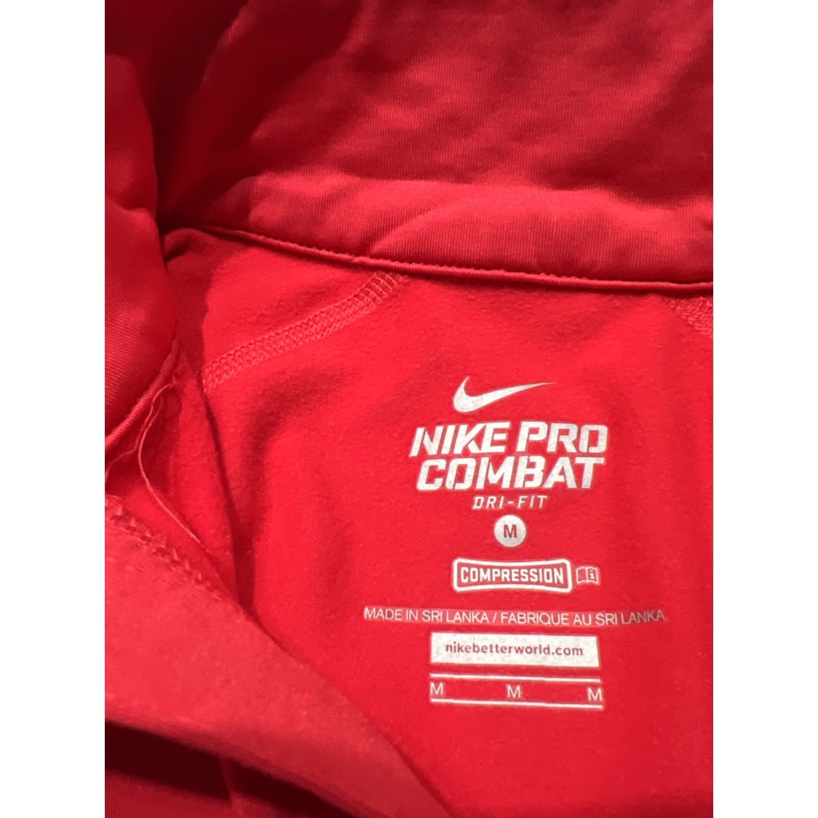Nike Nike Livestrong Pro Combat 1/4 Zip Top Pink Red Womens M Activewear Compression Long Sleeve Size M / US 6-8 / IT 42-44 - 5 Thumbnail