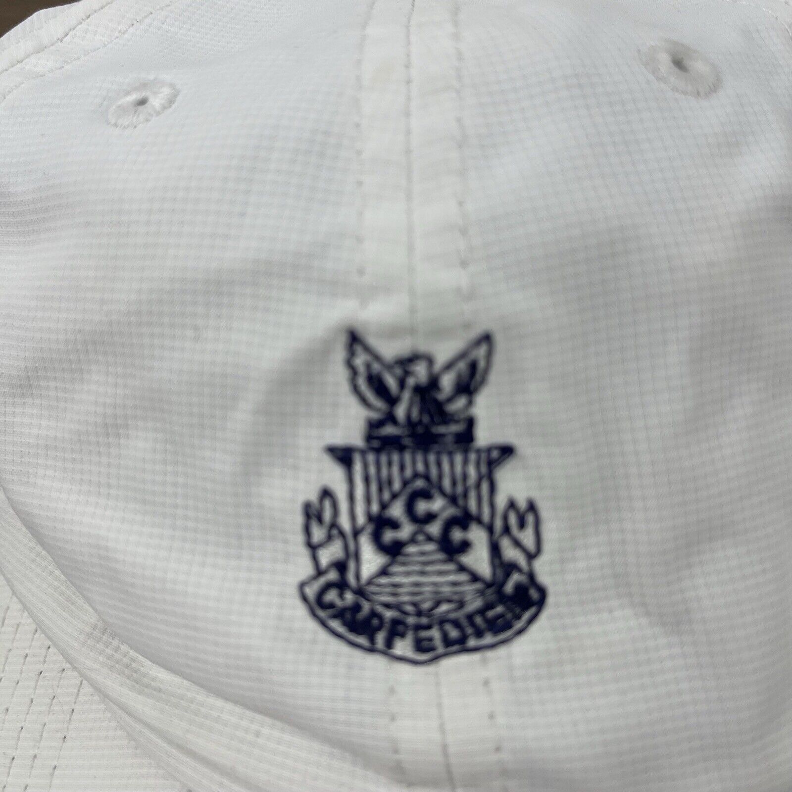 Other Georgia's Golf Channel Hat Carpediegup CCC White Hat Adjusta Size ONE SIZE - 8 Thumbnail