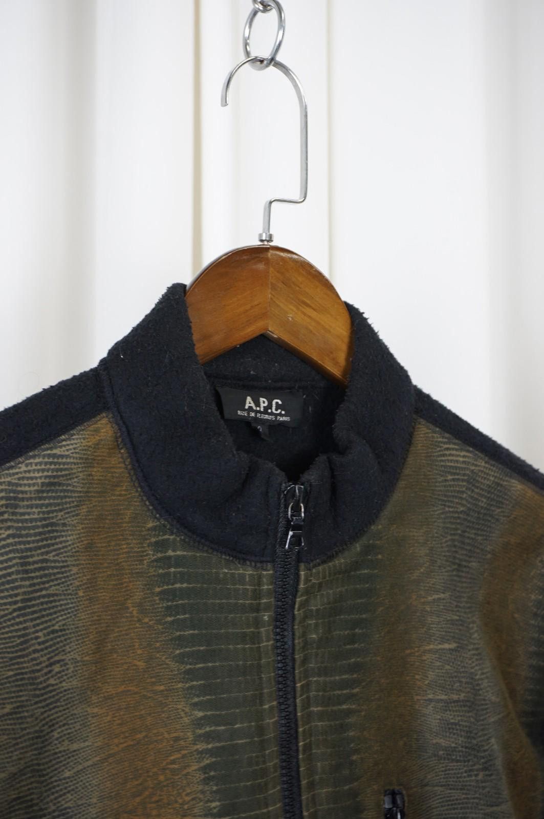 A.P.C. A.P.C. Mens Wool Contrast Zip Jacket c.2000–2003 Size M / US 6-8 / IT 42-44 - 5 Thumbnail