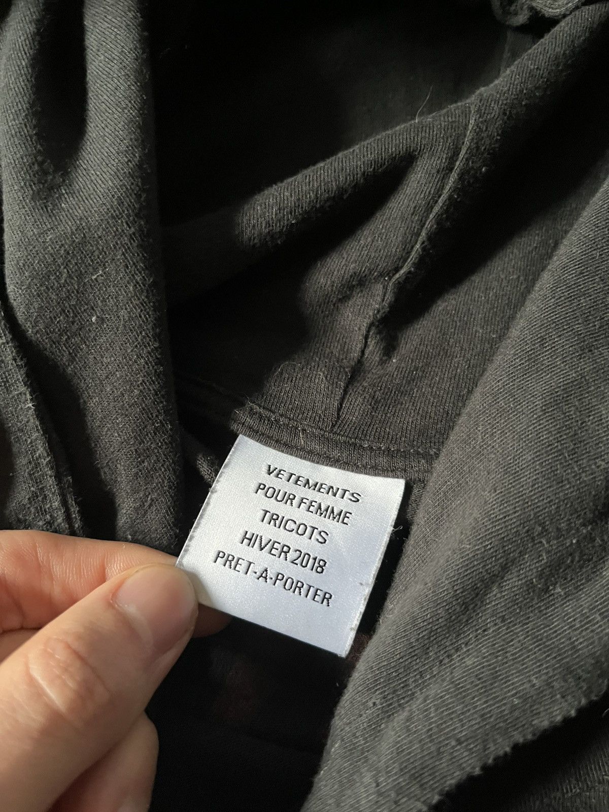 Vetements Vetements Fall/Winter 2018 tour metal hoodie black Size US L / EU 52-54 / 3 - 7 Thumbnail
