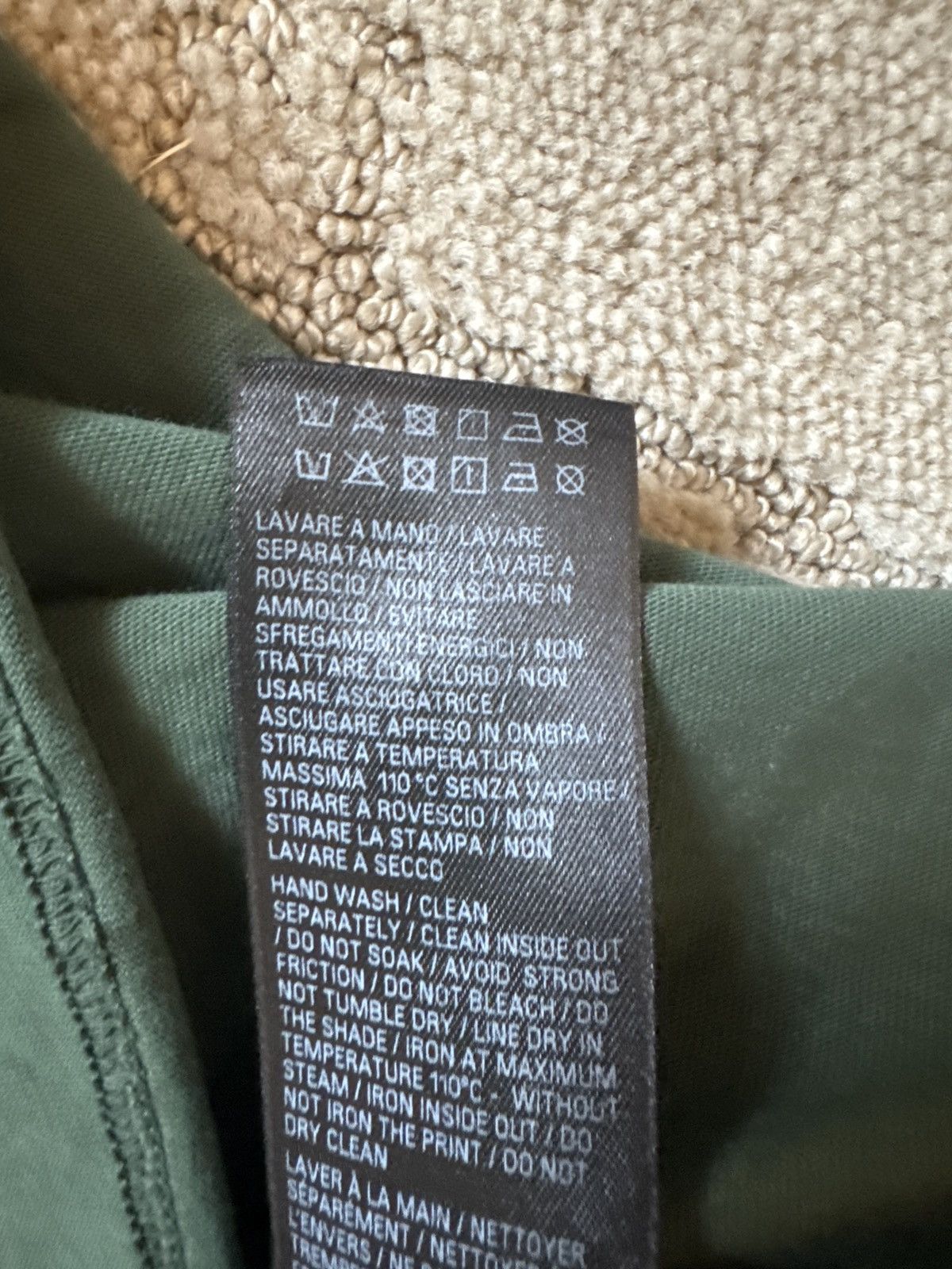 Balenciaga Dark Green Balenciaga Men's Distressed Tape Logo T-Shirt Size US XL / EU 56 / 4 - 3 Thumbnail