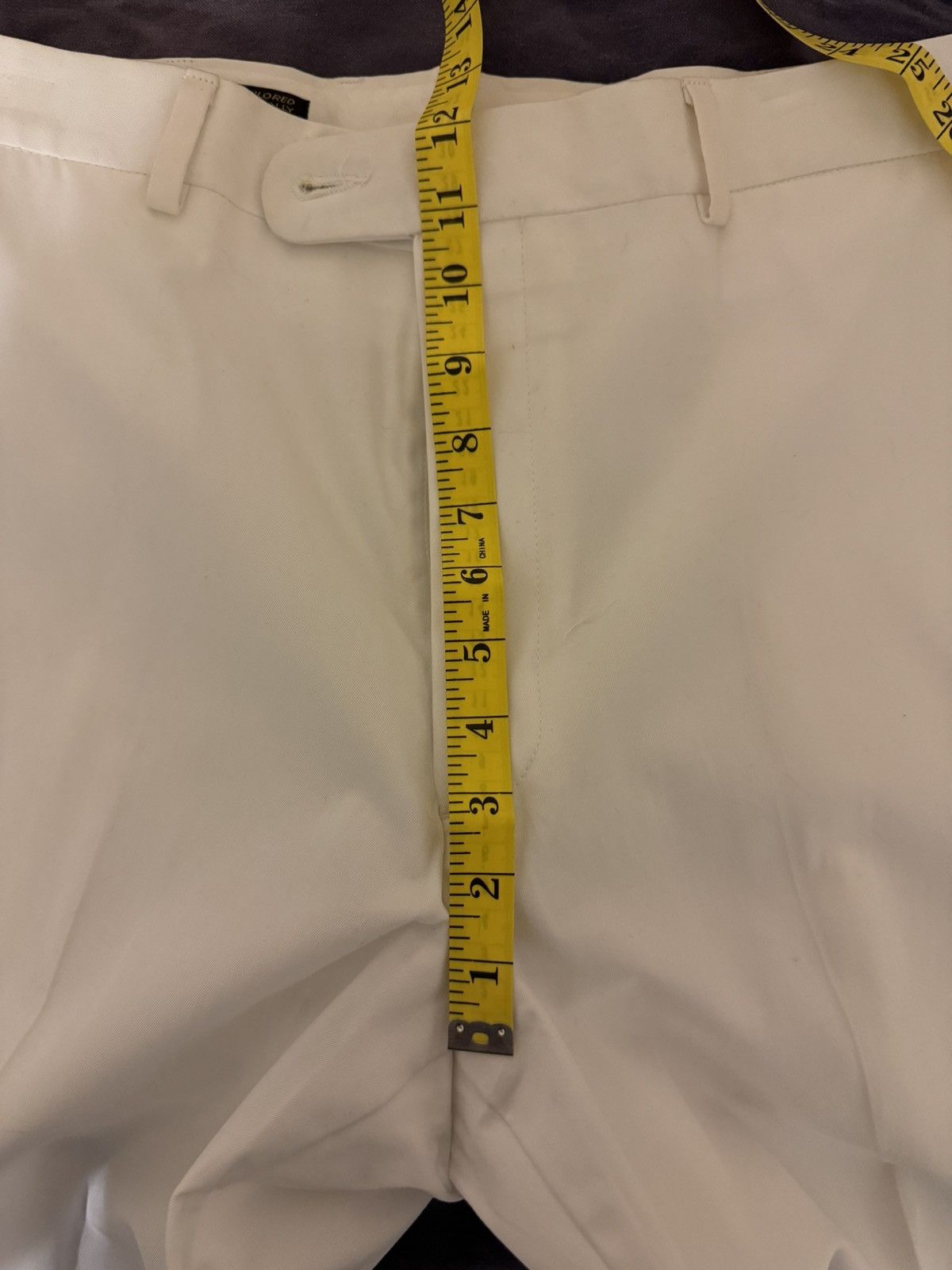 Sid Mashburn White Cotton Chinos Pants 40x28 2XL Made in USA MiUSA Size US 40 / EU 56 - 3 Thumbnail