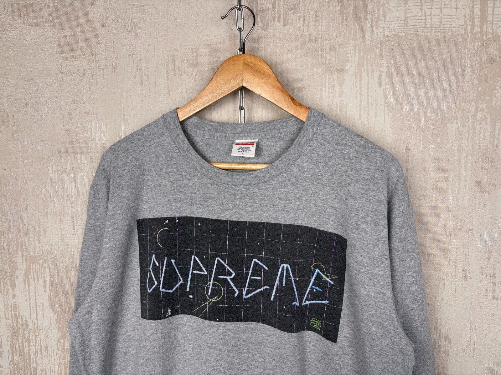 Supreme Supreme Blade Grid Box Logo Long Sleeve T-shirt Size US L / EU 52-54 / 3 - 3 Thumbnail