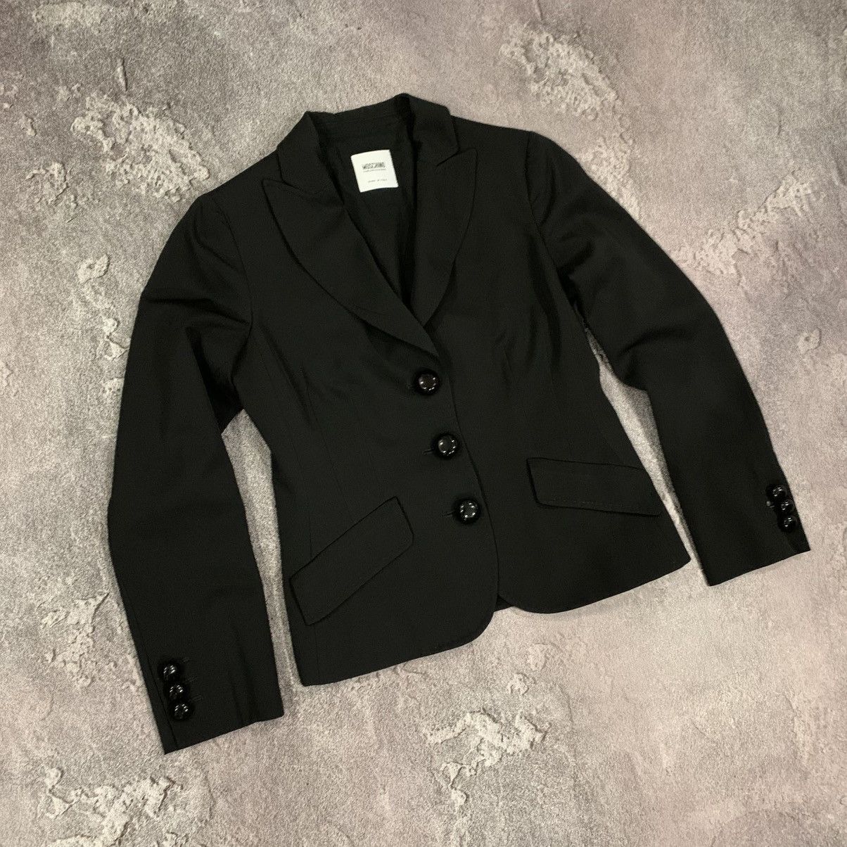 Moschino MOSCHINO Cheap and Chic Black Blazer Size 44 IT 10 US Size M / US 6-8 / IT 42-44 - 2 Thumbnail