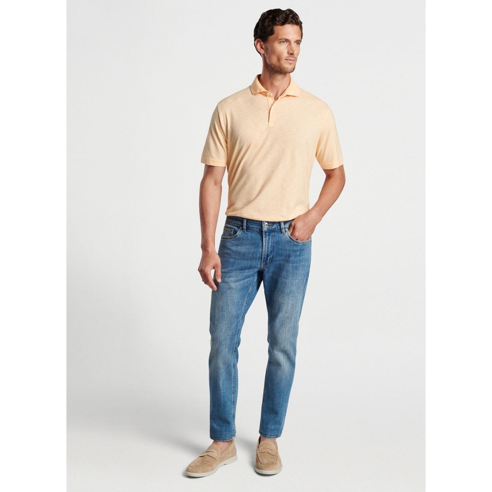 Peter Millar Peter Millar Pilot Mill ClassicFit Jeans 30x34 Wash $170 NWT Size US 30 / EU 46 - 2 Thumbnail