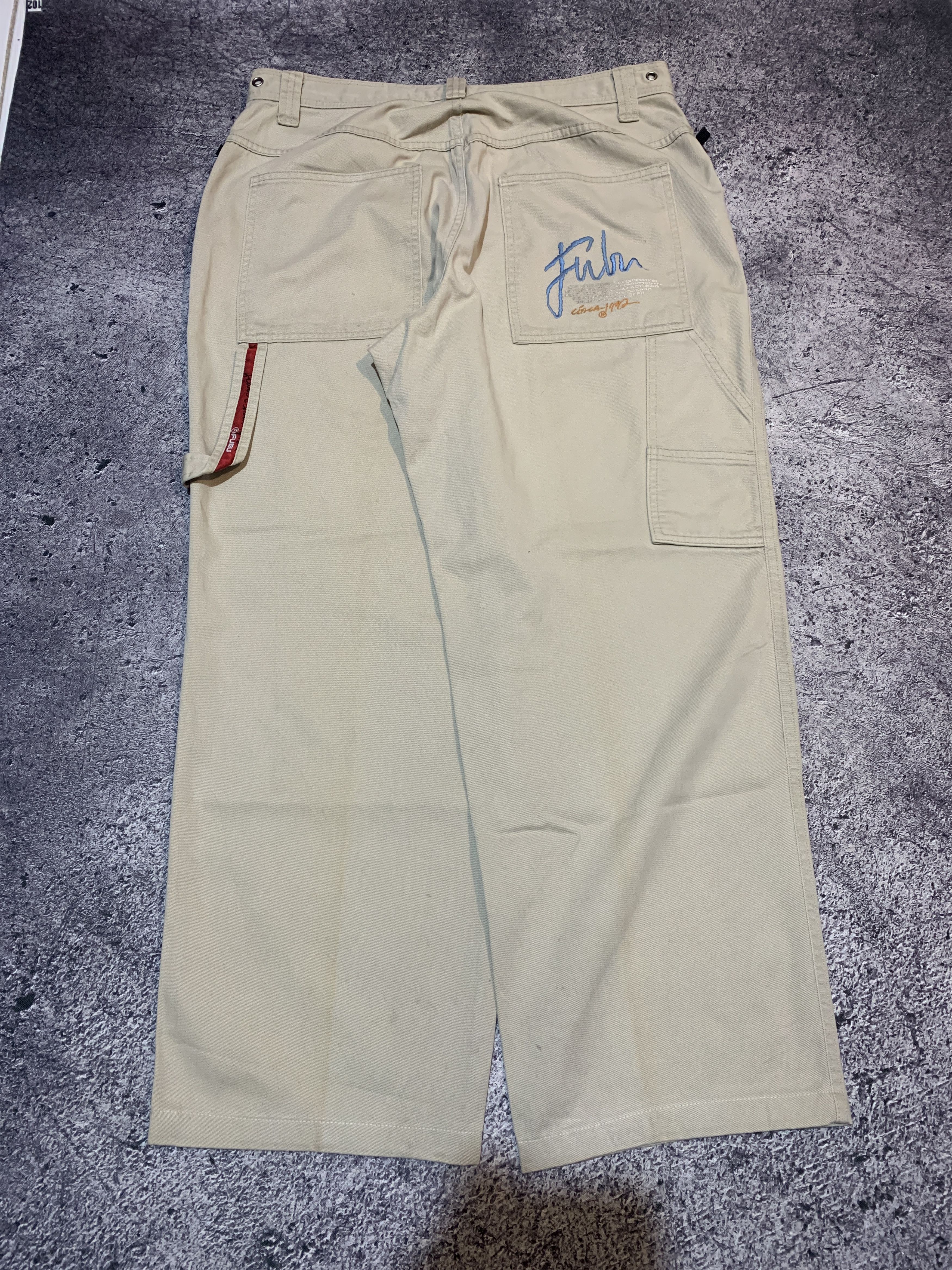 Fubu 2000s Fubu Embroidery Poem Logo Carpenter Pants y2k Size US 34 / EU 50 - 1 Thumbnail