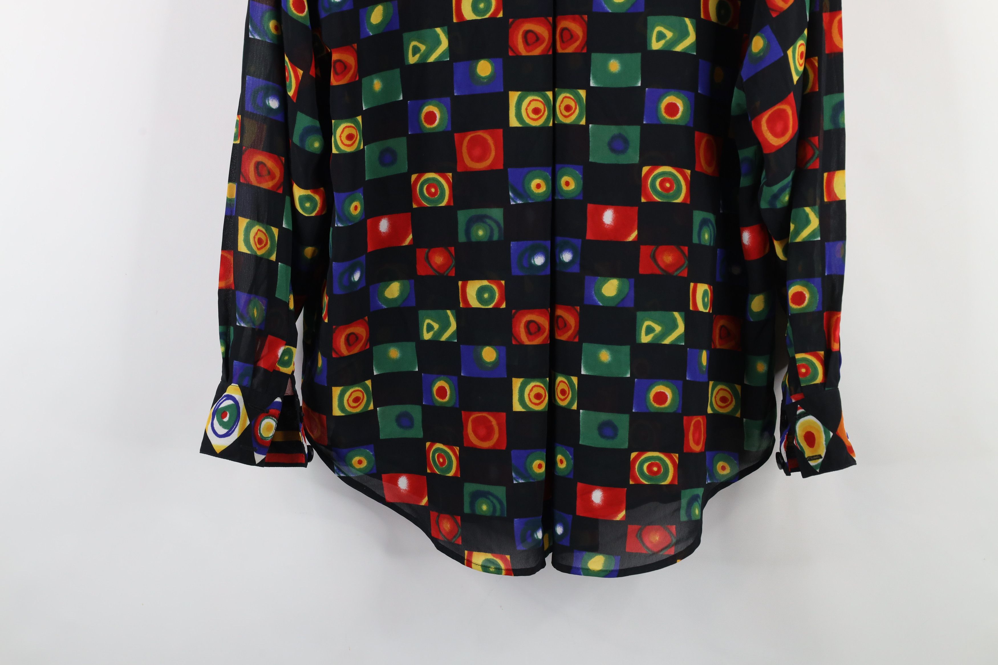 Vintage Vintage 90s Streetwear Abstract Collared Button Shirt Size M / US 6-8 / IT 42-44 - 12 Thumbnail