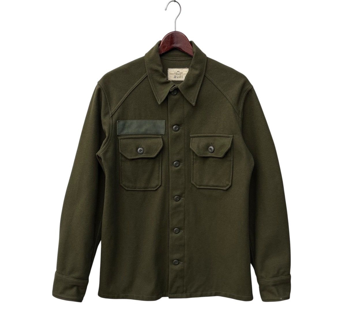 Vintage Vintage Us Army Field OG 108 Wool Military Shirt Size US S / EU 44-46 / 1 - 1 Thumbnail