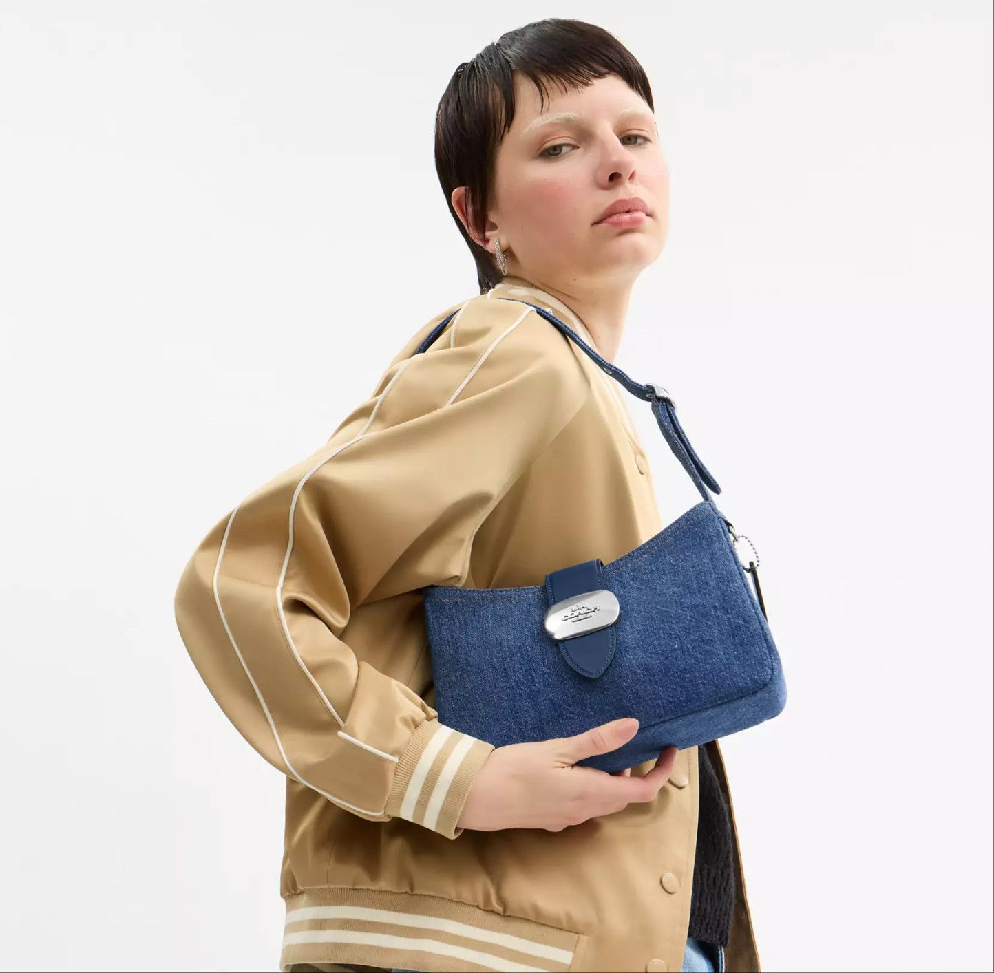 Coach Eliza Shoulder Bag In Signature Denim CAK45 Size ONE SIZE - 5 Thumbnail