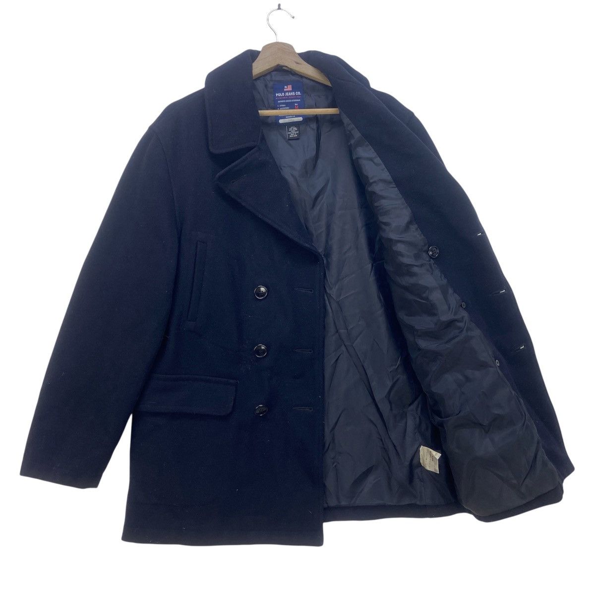 Ralph Lauren 🔥90s Polo Jeans Co. Ralph Lauren Double Breasted Wool Coat Size US M / EU 48-50 / 2 - 2 Thumbnail