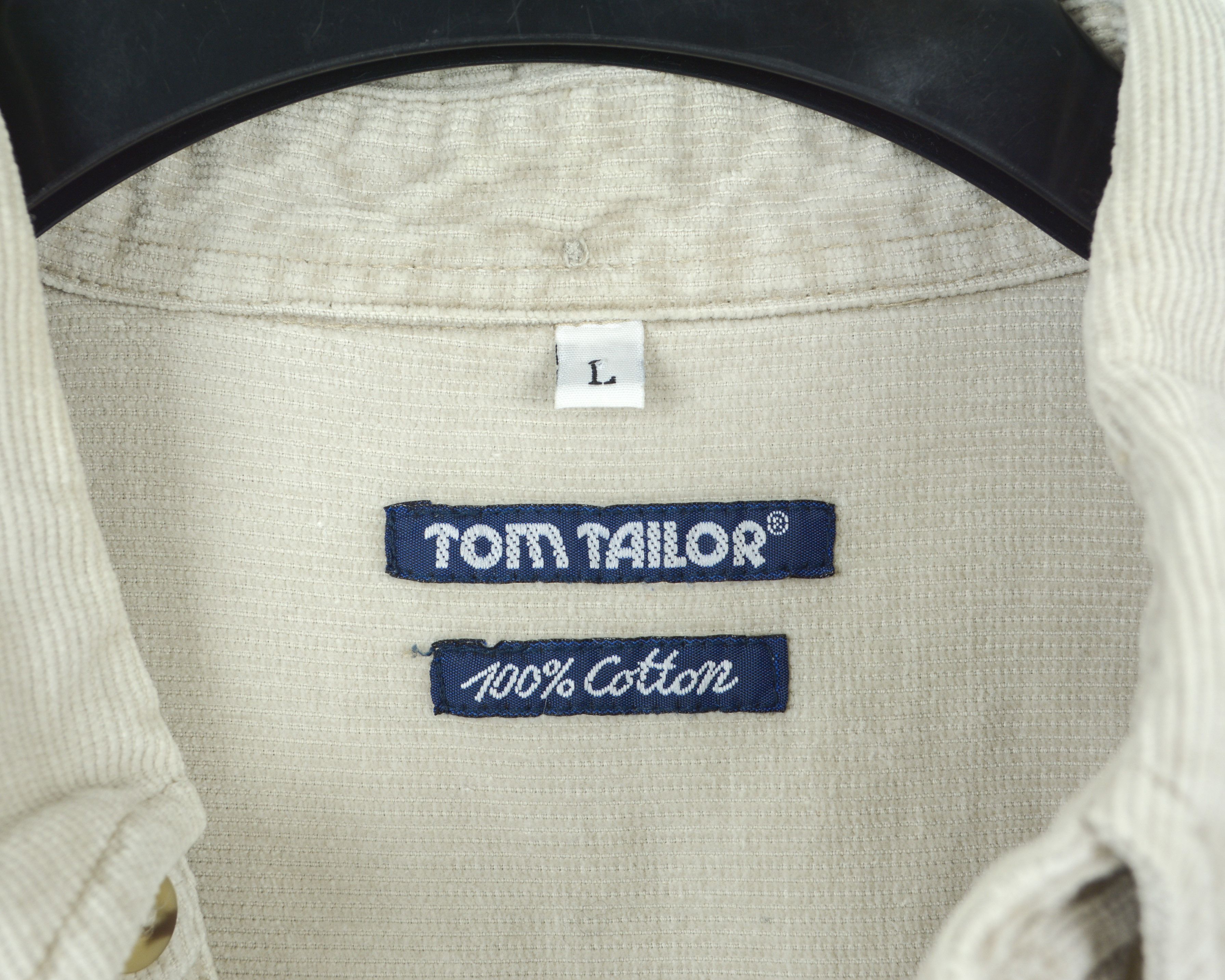 Tom Tailor Mens L Shirt Corduroy Soft Cotton Cords Long Sleeved Casual Size US L / EU 52-54 / 3 - 8 Thumbnail