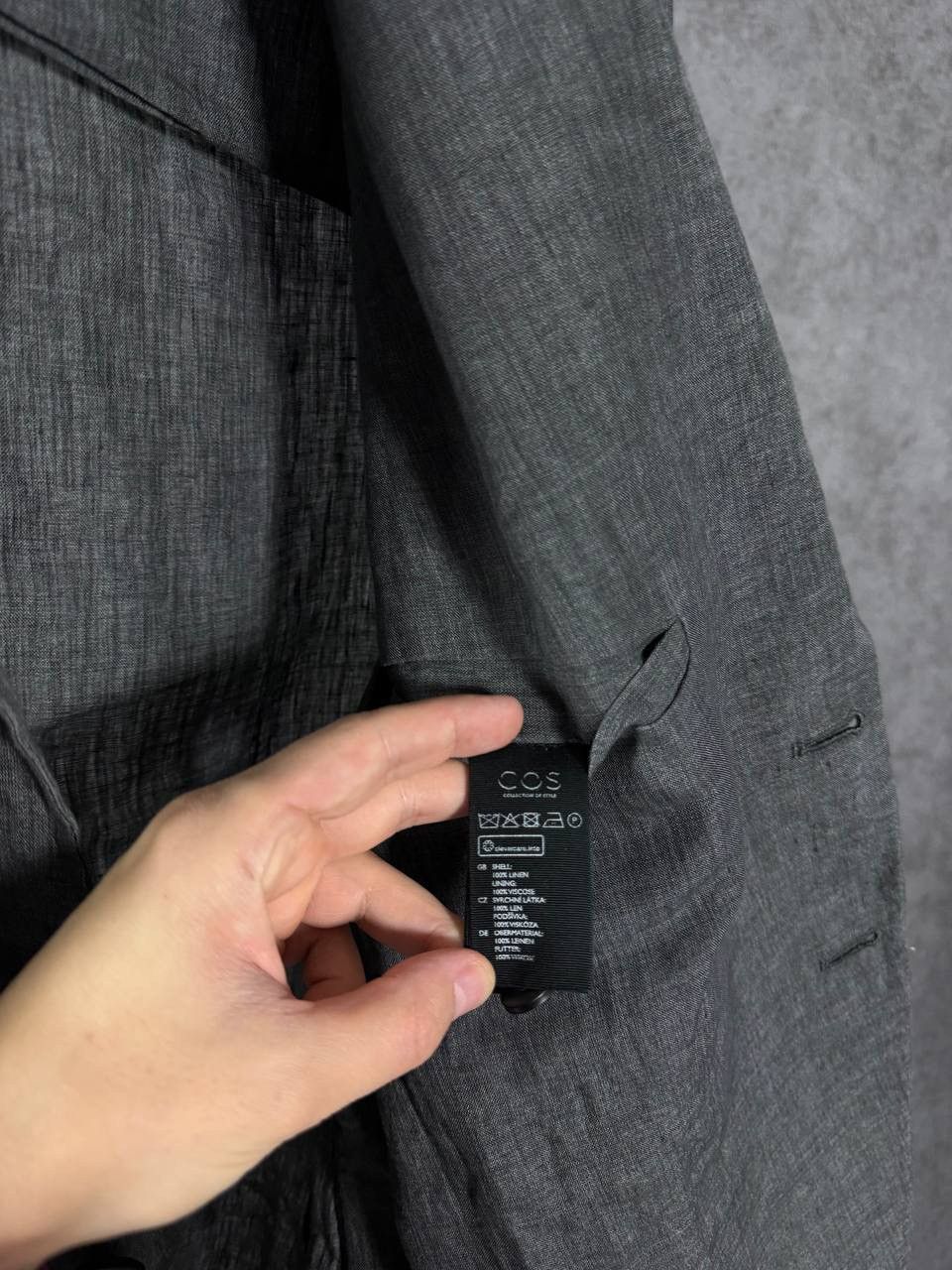 Cos COS designer 100% linen blazer Size 48R - 4 Thumbnail