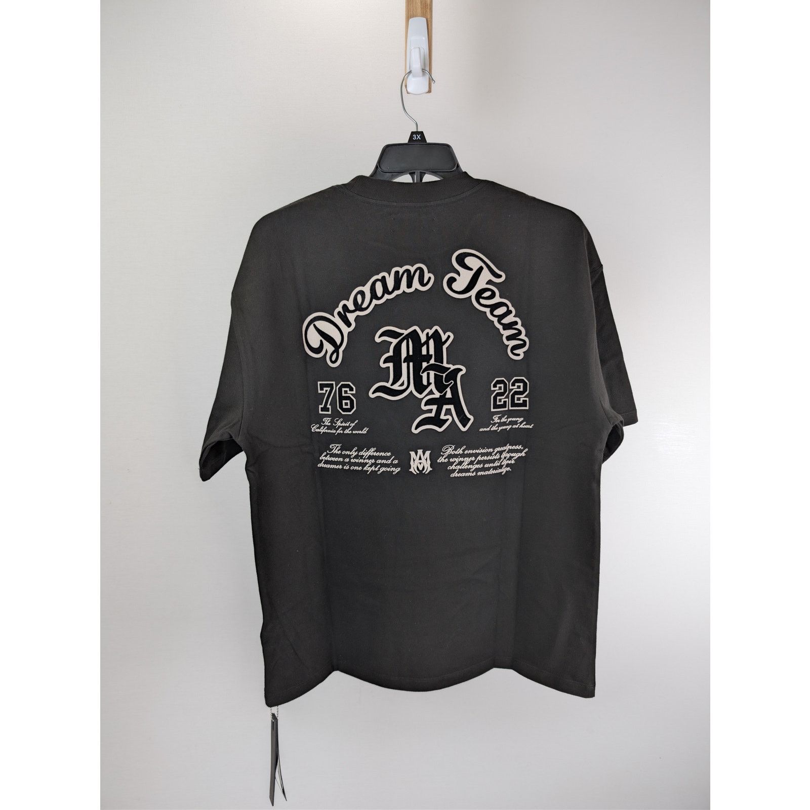 Amiri o1rshd1 Q:2 / Dream Team Oversized Tee T-shirt in Black Size US M / EU 48-50 / 2 - 14 Thumbnail