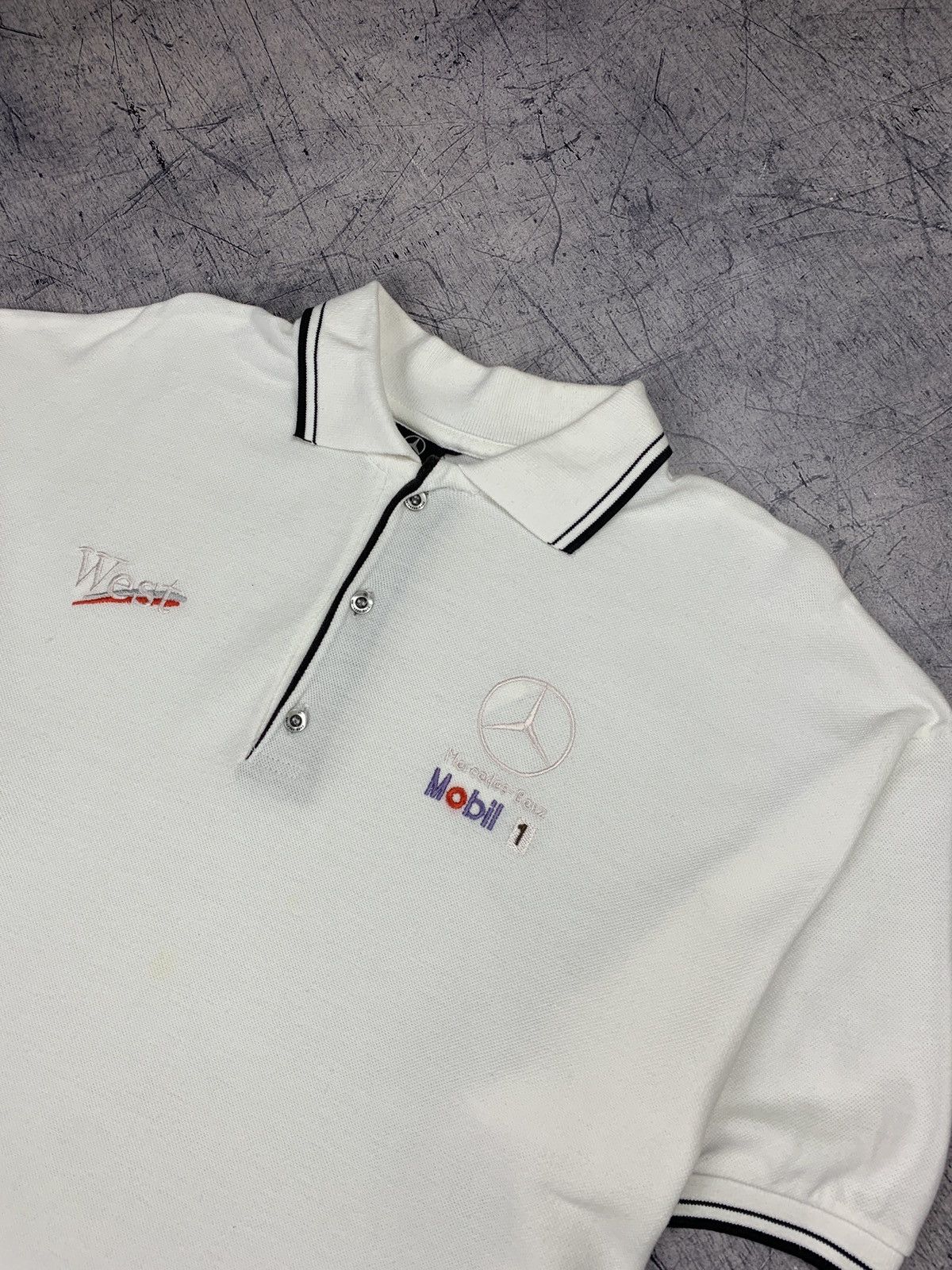 Mercedes-Benz Vintage Mercedes-Benz Racing Polo Tee Size US XXL / EU 58 / 5 - 2 Thumbnail