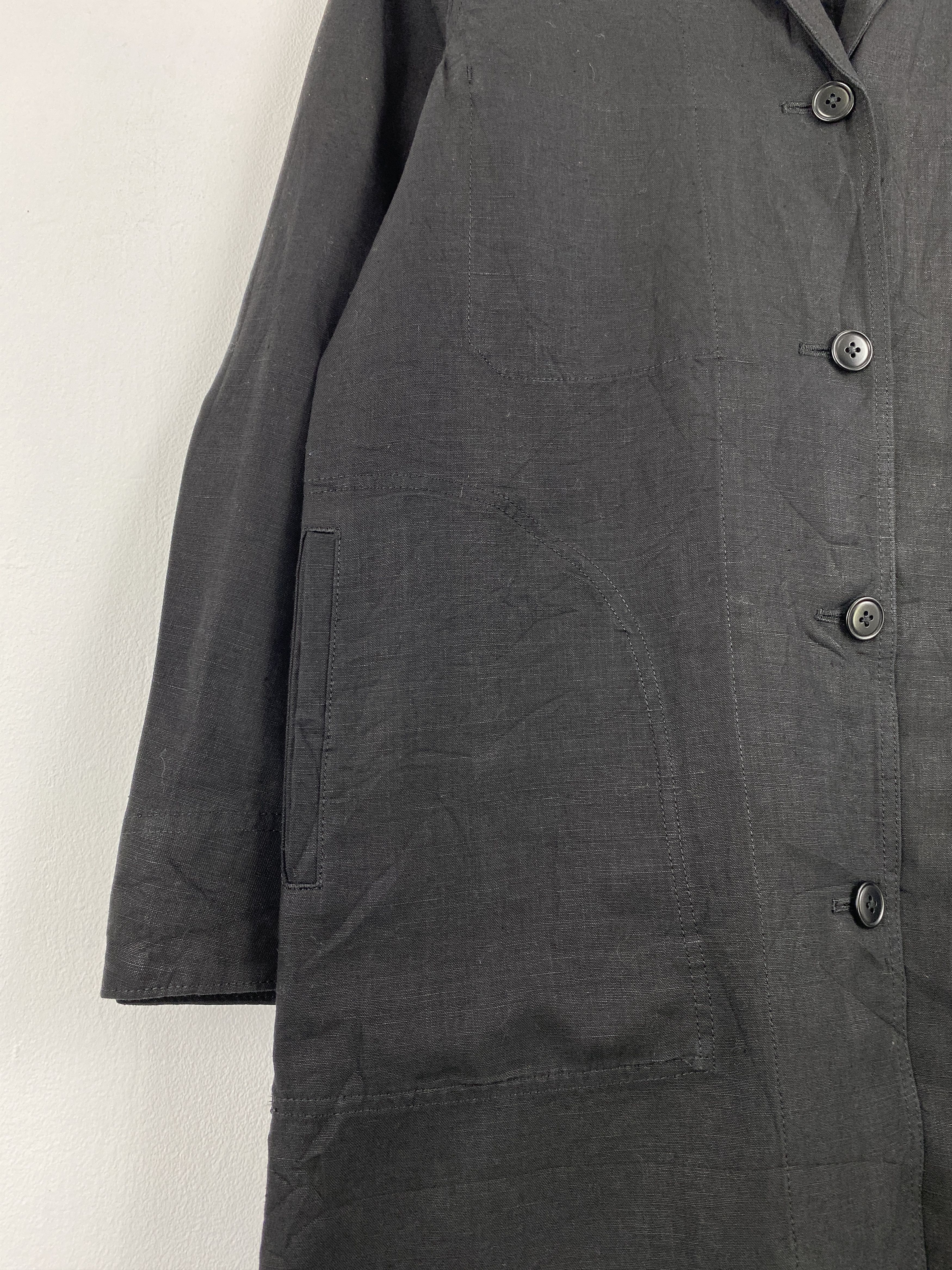 If Six Was Nine Vintage Japanese Brand Button Ups Long Jacket Black JA0119 Size US M / EU 48-50 / 2 - 9 Thumbnail