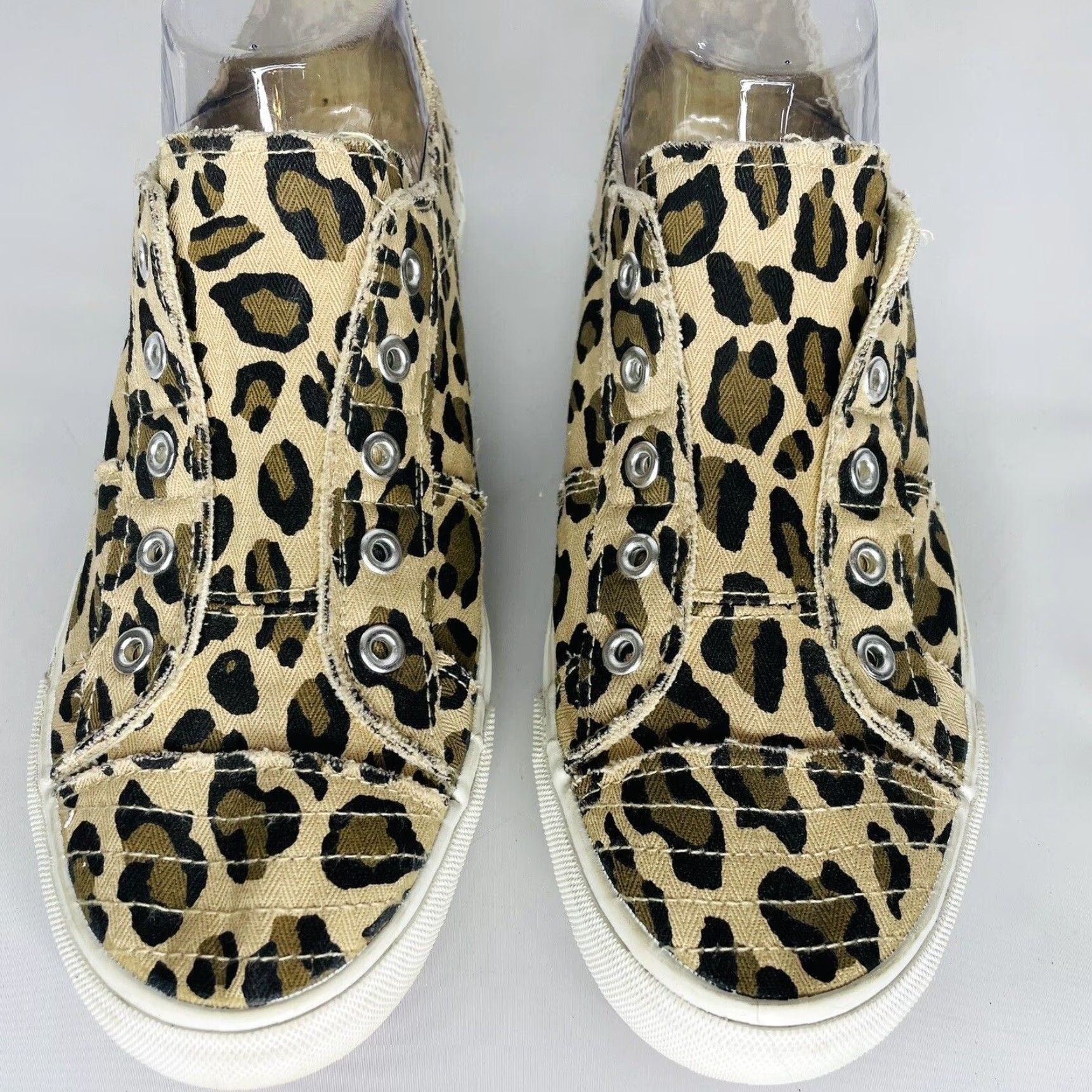 Vintage Corky’s Babalu Leopard Print Slip On Fashion Sneakers Women’s 9 Canvas - Leopard - Casual Travel - Slip On - Womens Size US 9 / IT 39 - 4 Thumbnail