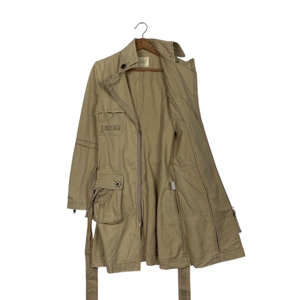 Japanese Brand MATERIAL GIRL Bondage Overcoat Jacket #2031-C88 Size XXS / US 00 / IT 34 - 11 Thumbnail