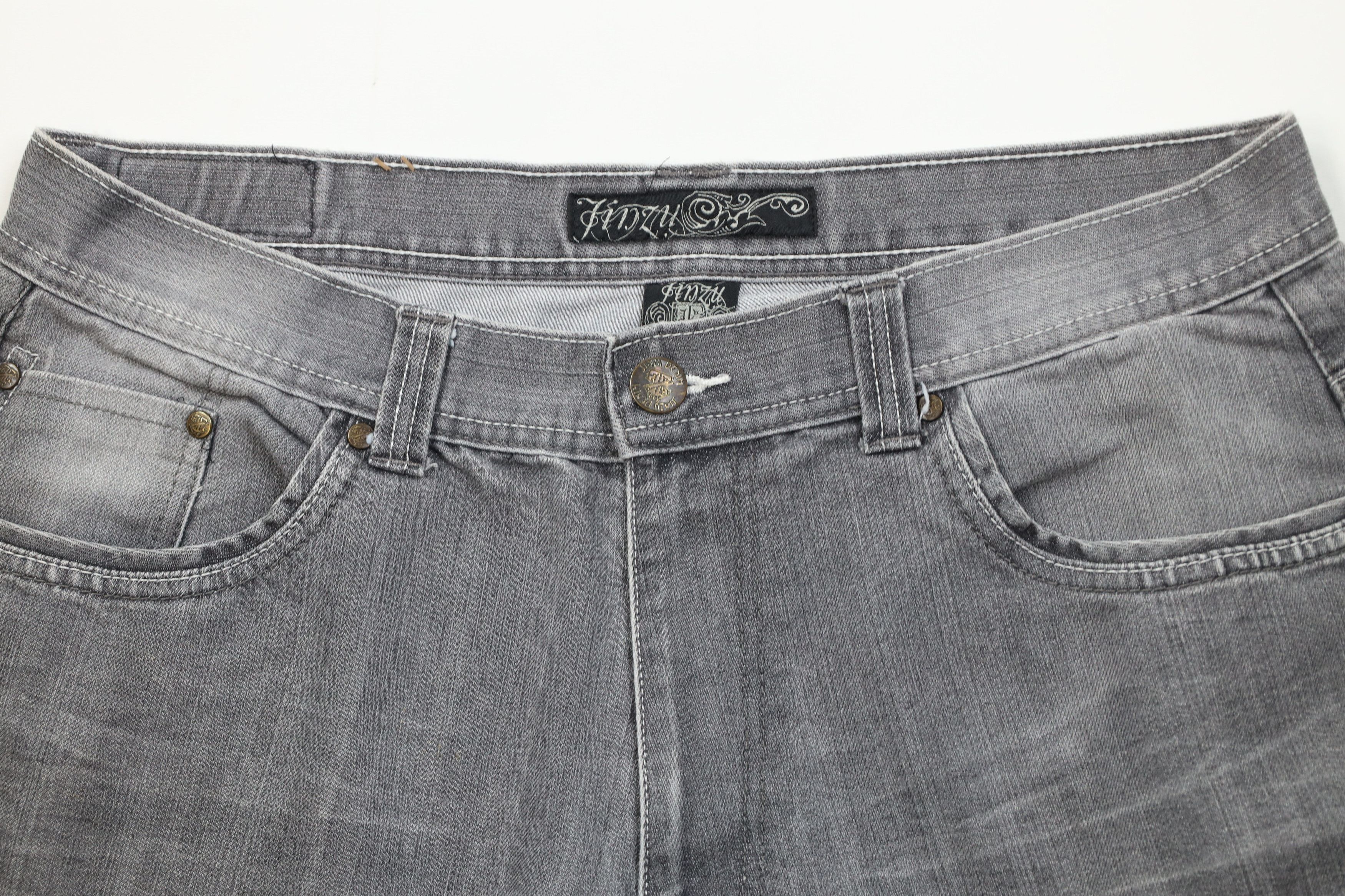 Vintage Vintage 90s Y2K Streetwear Baggy Fit Denim Jean Shorts Gray Size US 36 / EU 52 - 2 Thumbnail