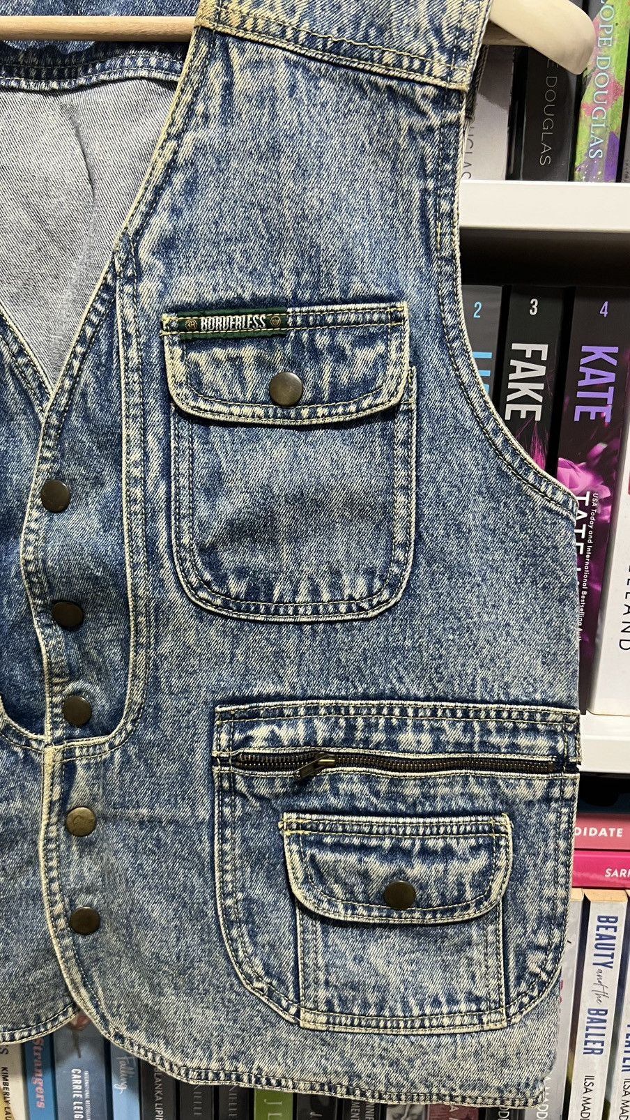 Vintage Vintage Borderless USA Denim Vest Size US L / EU 52-54 / 3 - 4 Thumbnail