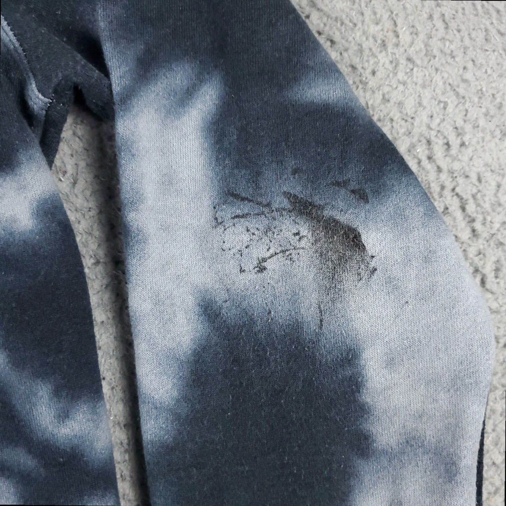 Champion Champion Blue Gray Tie Dye Women's Medium Long Sleeve Hoodie Sweatshirt Size M / US 6-8 / IT 42-44 - 4 Thumbnail