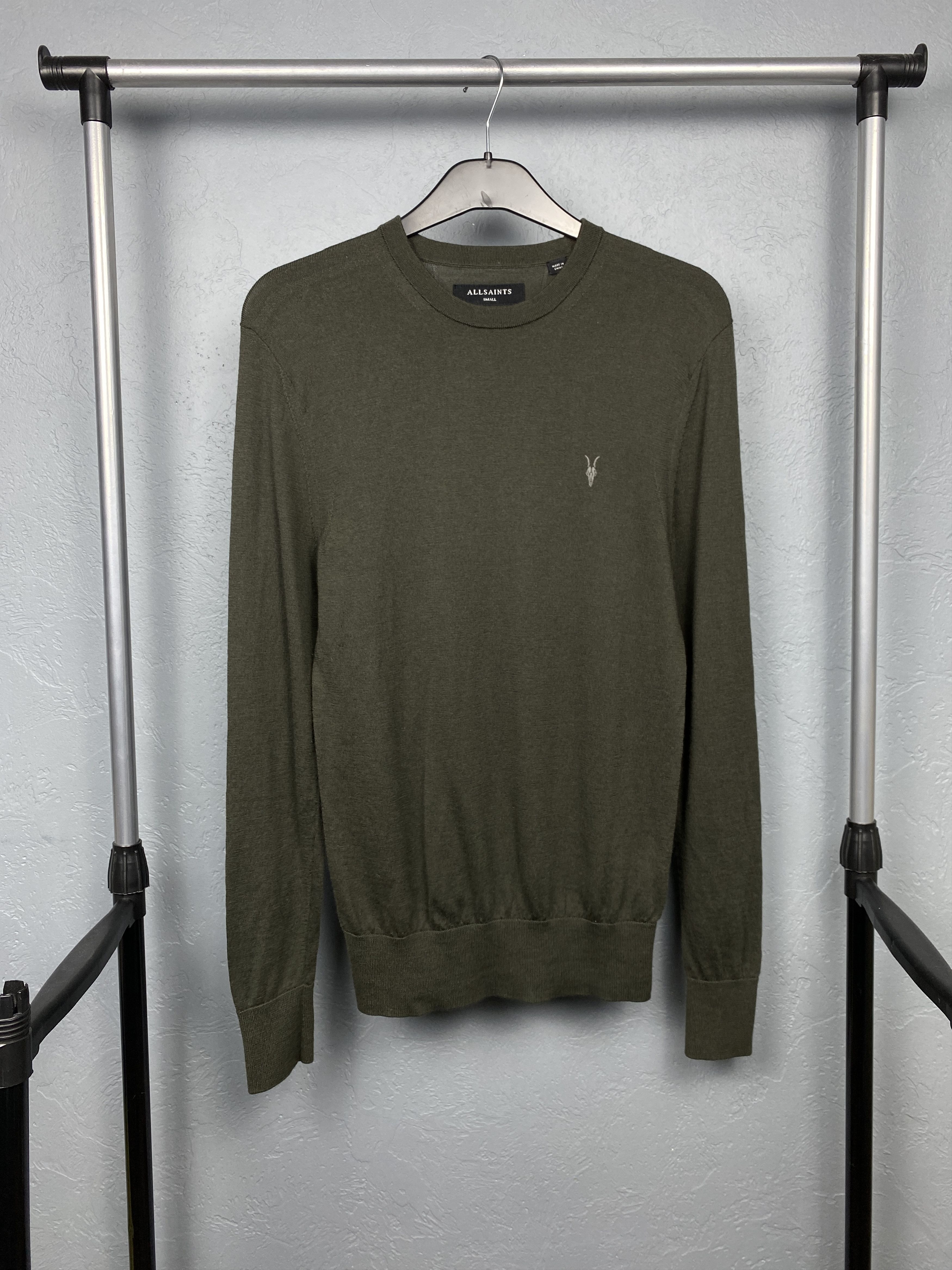 Allsaints AllSaints Mens Mode Merino Crew Neck Wool Knit Sweater Size US S / EU 44-46 / 1 - 1 Thumbnail