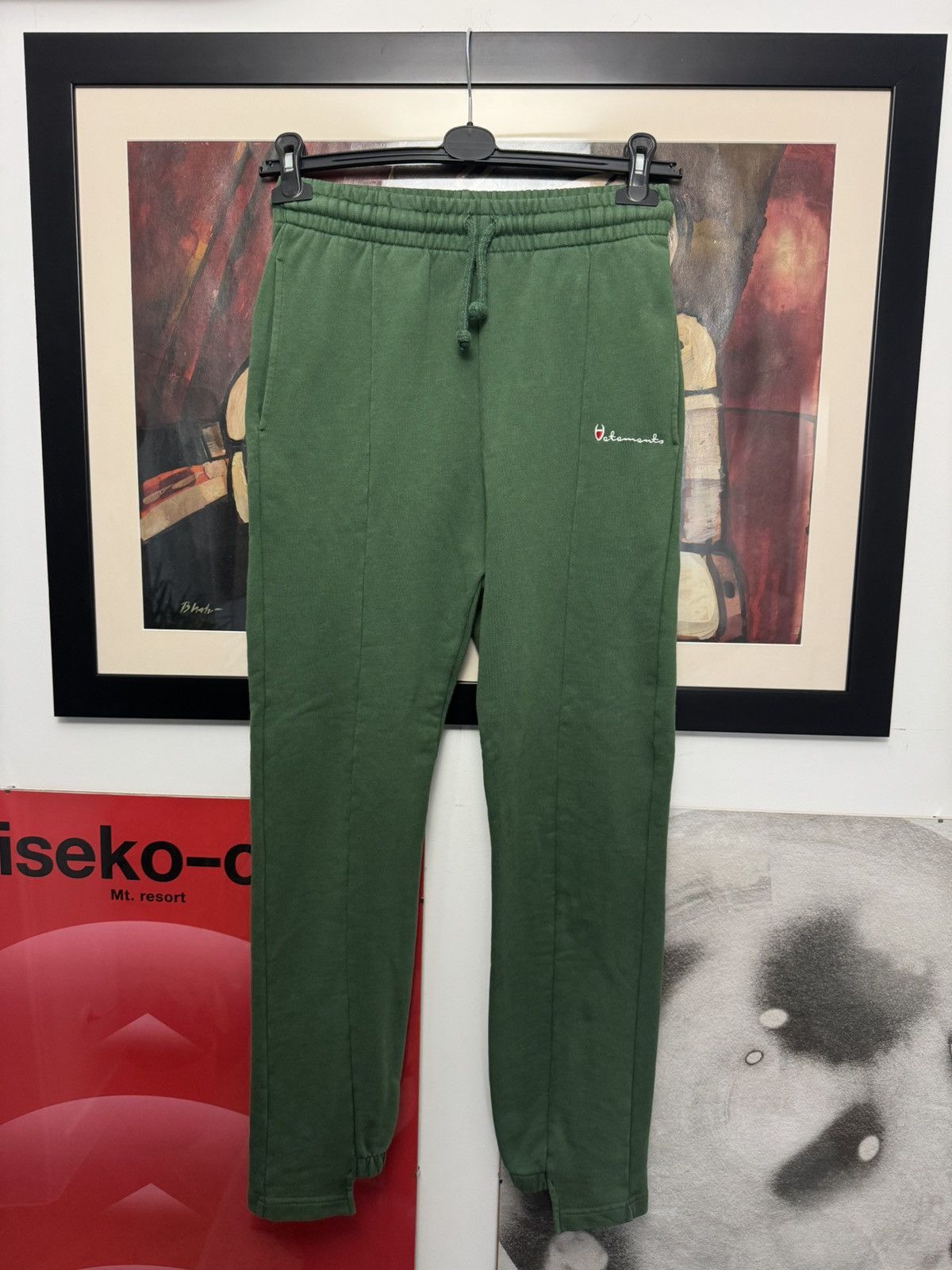 Vetements SS16 Vetements Demna Gvasalia Deconstructed Sweatpants Green Size US 30 / EU 46 - 1 Thumbnail