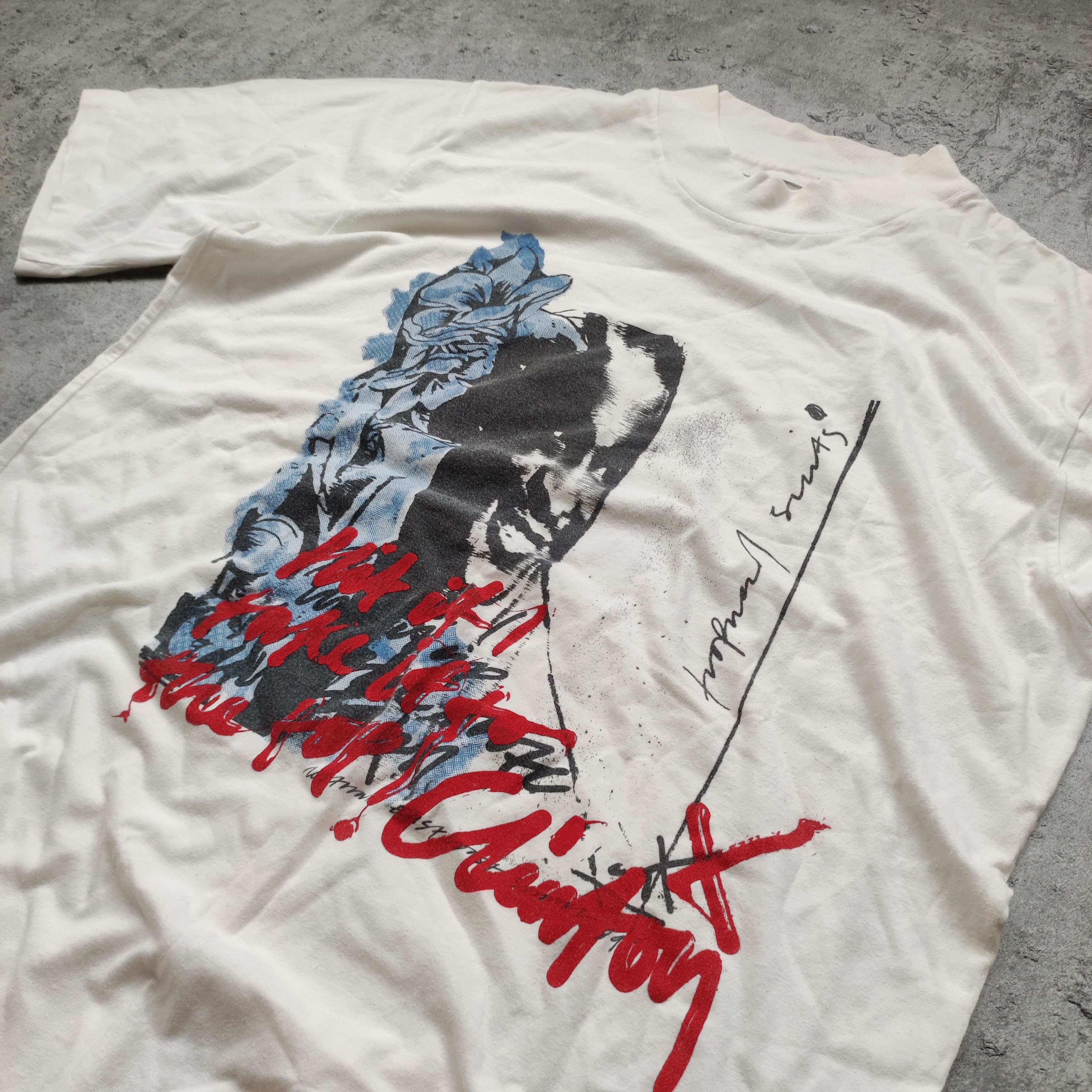 Band Tees × Vintage RARE Vintage 90s Signle Stitch Unknown Band Promo Tee Size US M / EU 48-50 / 2 - 5 Thumbnail