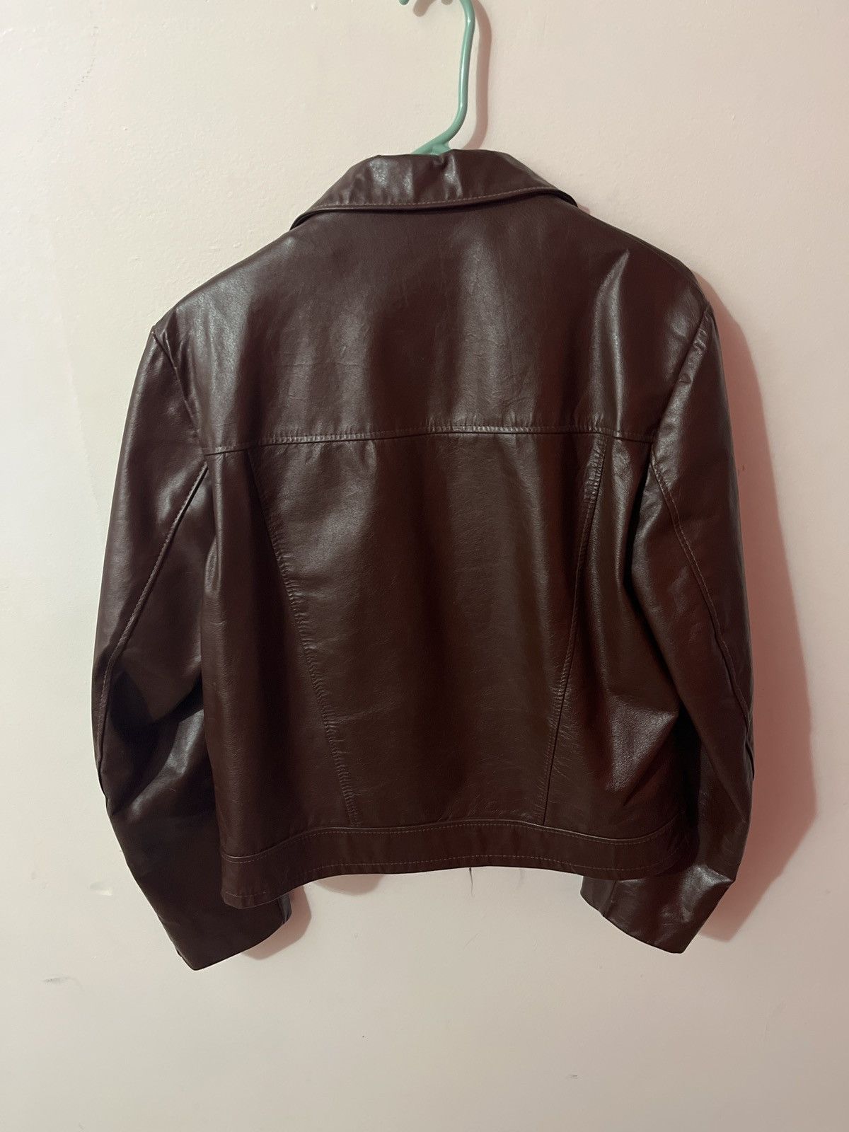 Vintage Vintage Gino leather cropped jacket Size US XXS / EU 40 - 2 Thumbnail