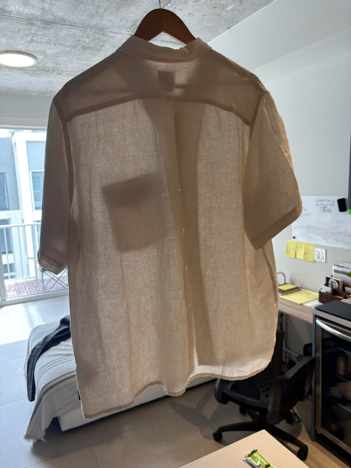 Paul Smith Paul Smith Tan/Beige Short Sleeve Pocket Shirt Size US XL / EU 56 / 4 - 2 Thumbnail