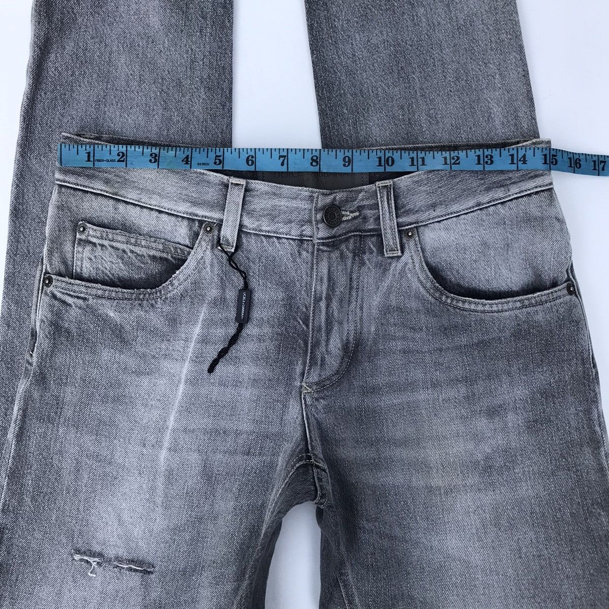Dolce & Gabbana Dolce & Gabbana Denim Selvedge Distressed D&G Luxury Brand Size US 30 / EU 46 - 12 Thumbnail