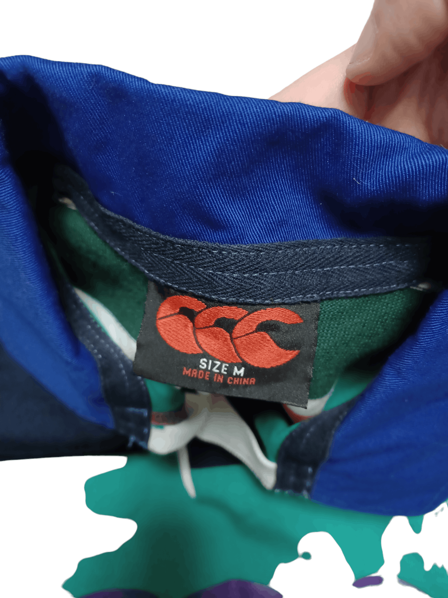 Canterbury of New Zealand FANTASTIC FIRE CANTERBURY BIGLOGO RUGBY POLO SHIRT Size US M / EU 48-50 / 2 - 4 Thumbnail