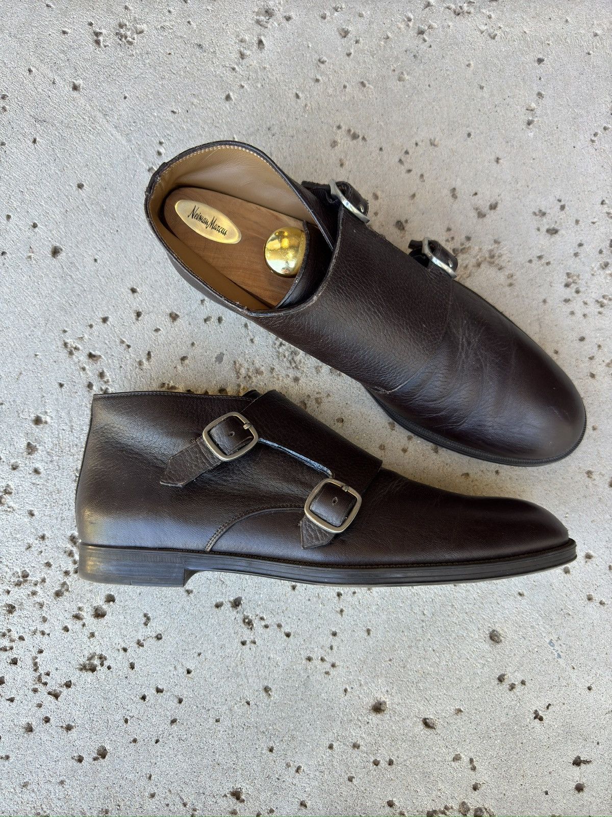 Jimmy Choo Jimmy Choo Double Monk Strap Leather Boots Size US 11 / EU 44 - 2 Thumbnail