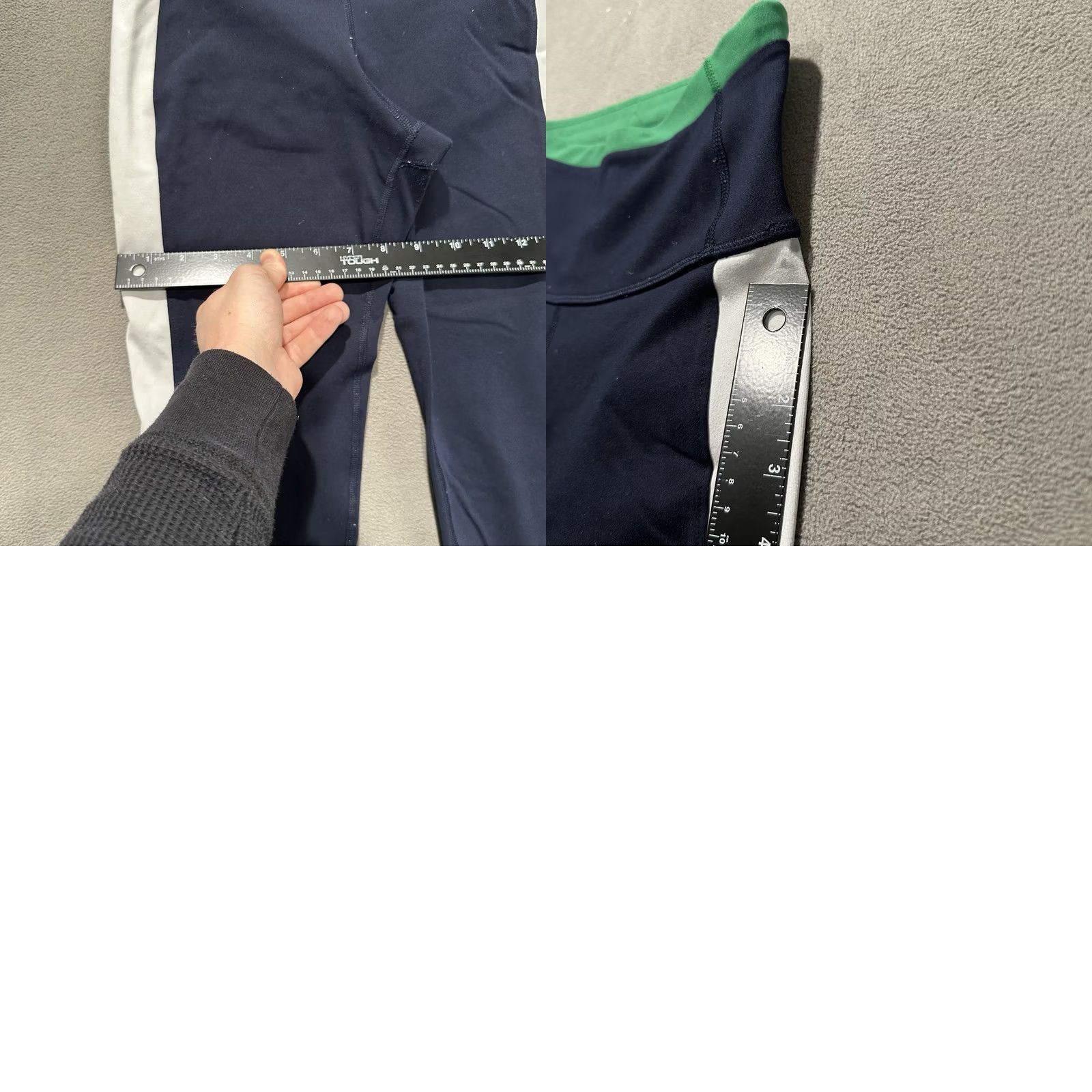 Old Navy Old Navy Active Go Dry Leggings Womens S Blue Green White Stretch Yoga Capri Size 28" / US 6 / IT 42 - 8 Thumbnail