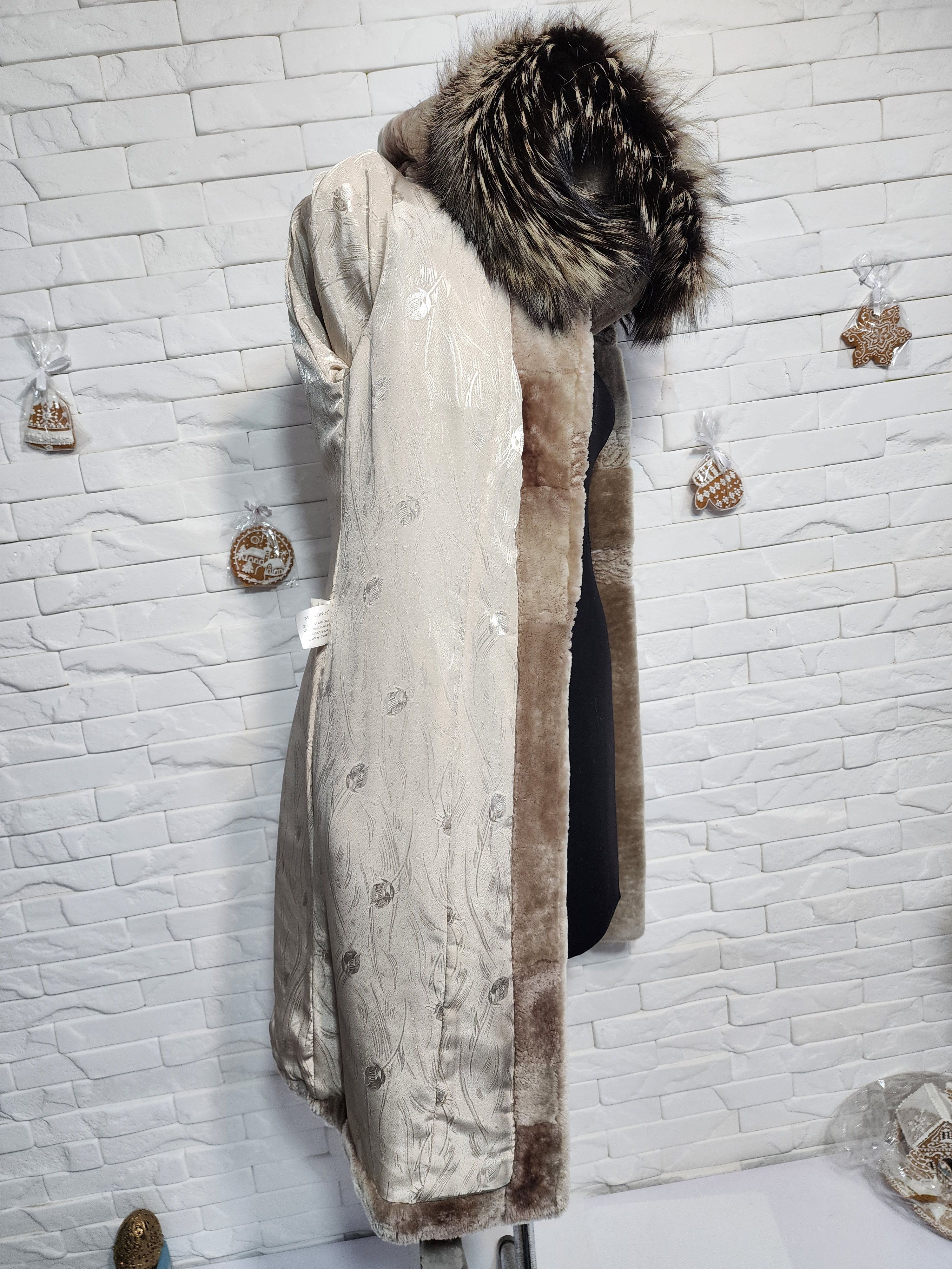 Furla Light Brown Sheepskin Coat: Women's Fur Belted Winter Coat Size S / US 4 / IT 40 - 8 Thumbnail