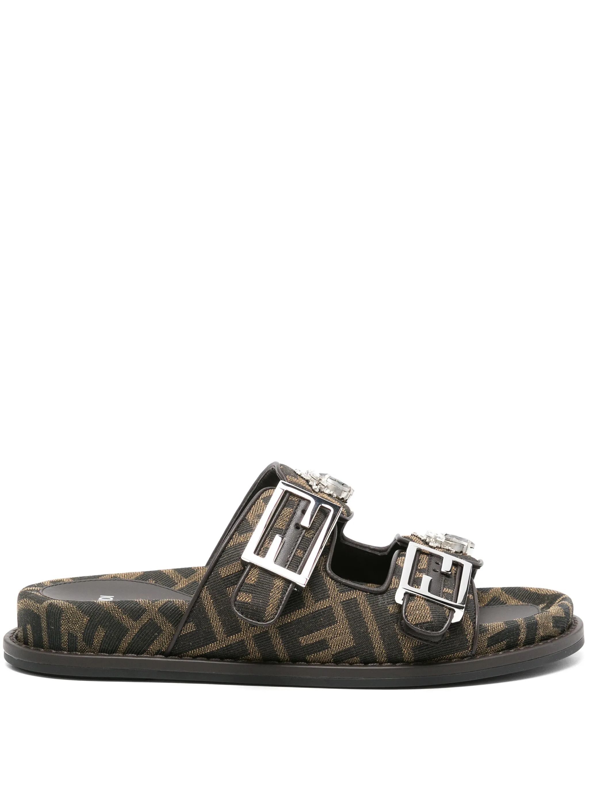 Fendi o1s1wg110425 Slides in Black Size US 7 / IT 37 - 2 Thumbnail
