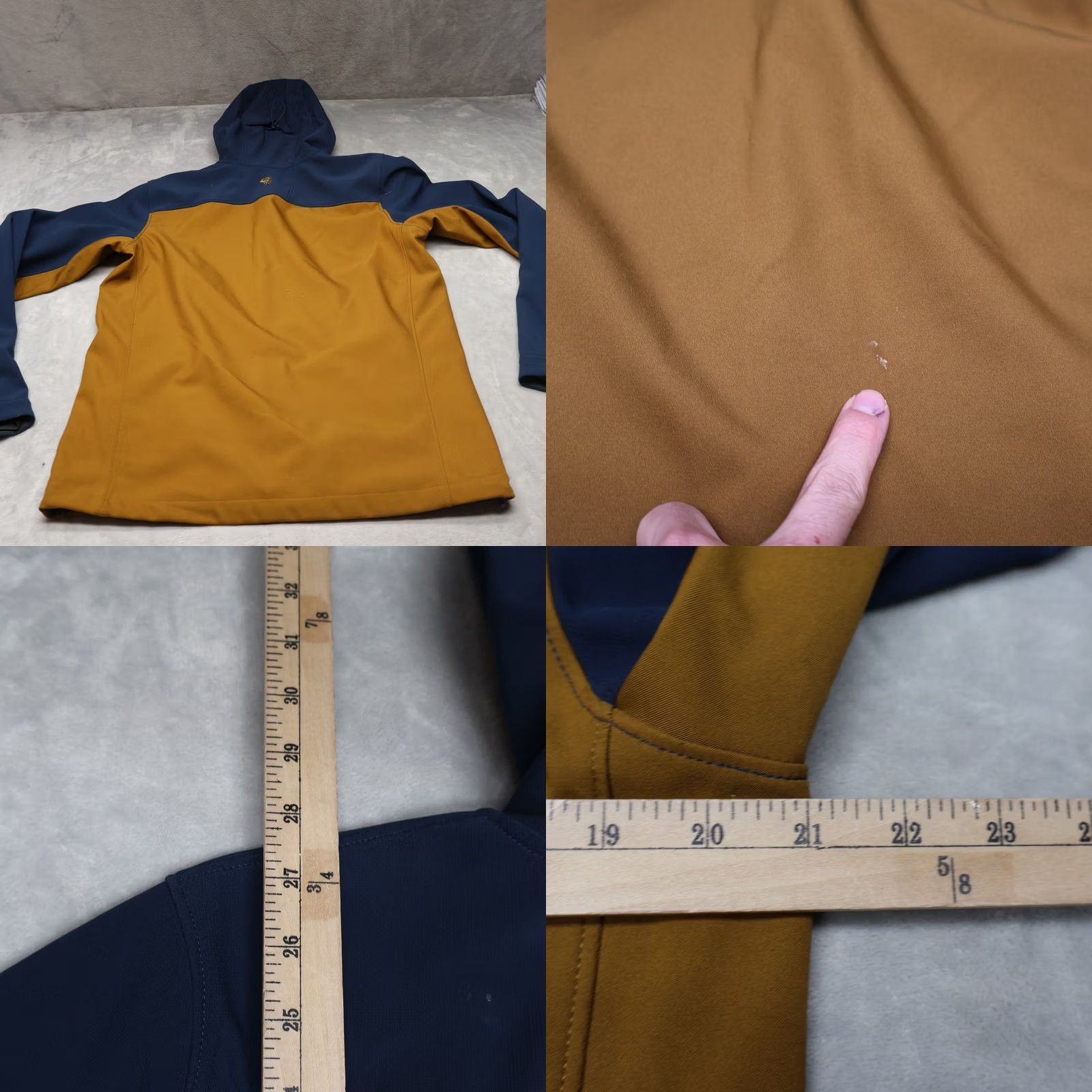 Mountain Hardwear Mountain Hardwear Jacket Mens M Brown Paladin Softshell Full Zip Wind Rain Colorblock Outdoor Hiking Polyester Long Zip Mens Size US M / EU 48-50 / 2 - 9 Thumbnail