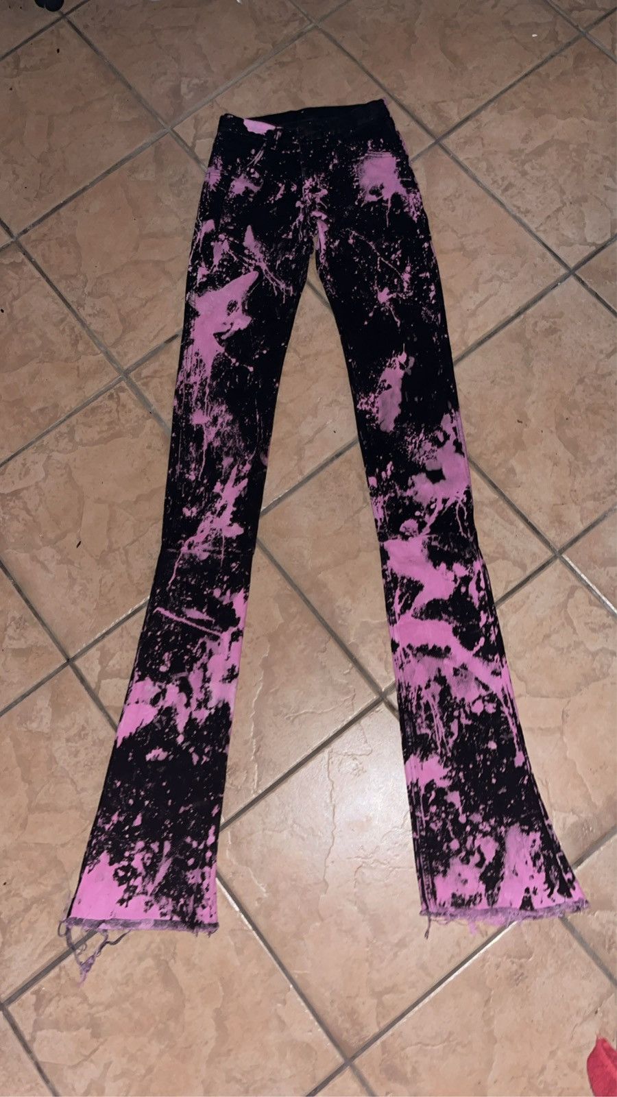 Other Black/Pink Custom Stacked denim Size US 29 - 1 Thumbnail
