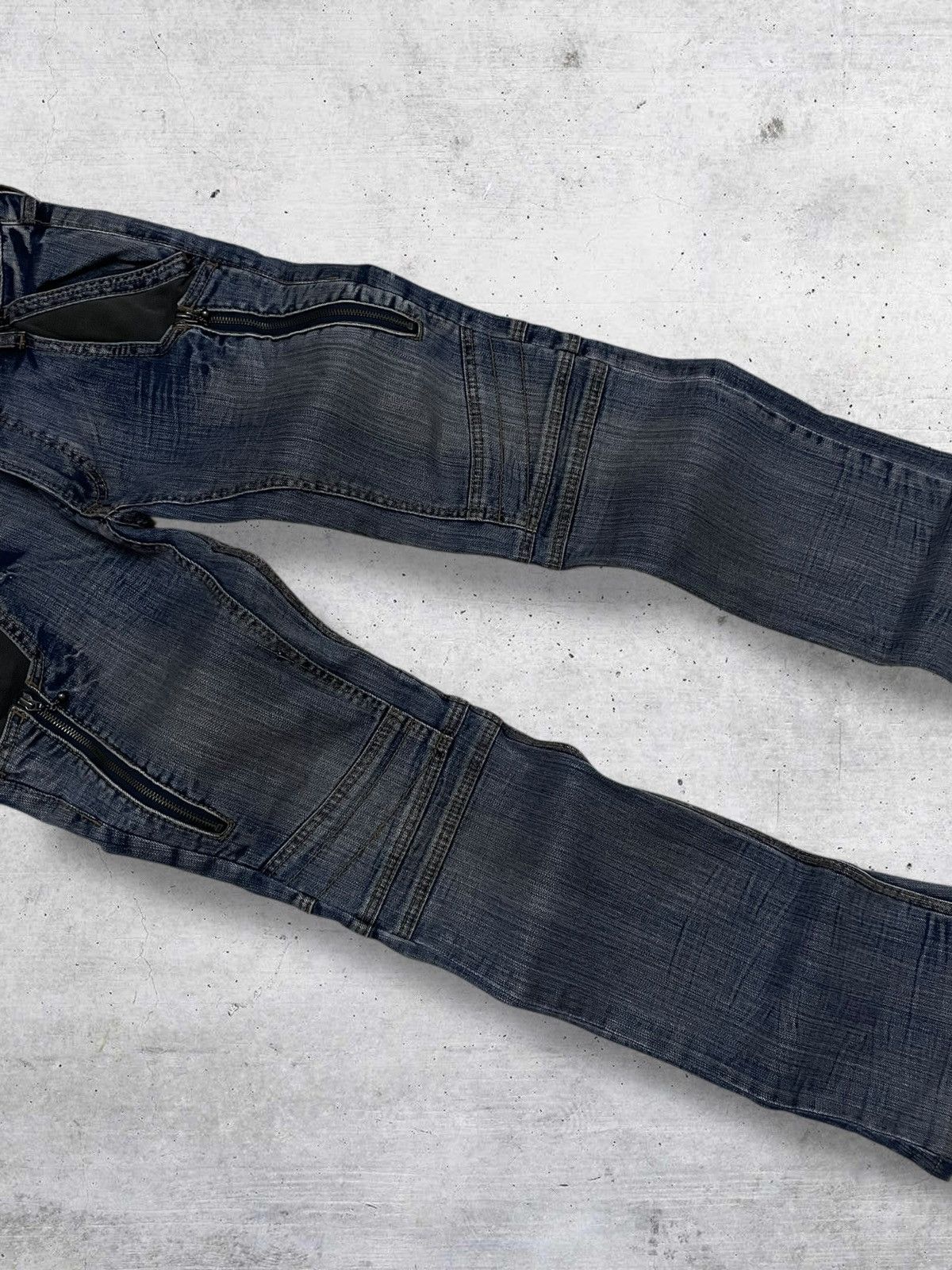 Japanese Brand VINTAGE NICOLE HIDEWAYS JAPAN DESIGNER BIKERSTYLE PUNK DENIM Size US 32 / EU 48 - 5 Thumbnail