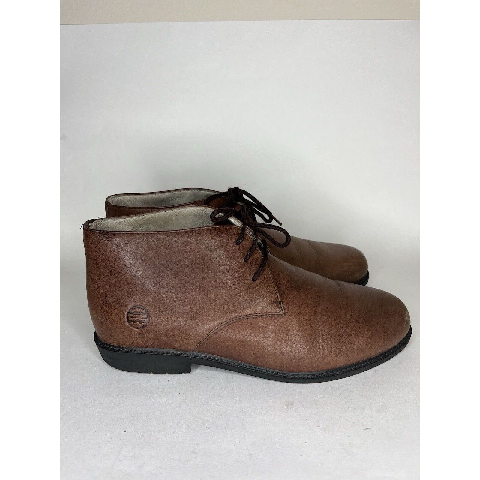 Other Rhea Chukka Brown Leather Lace Up Casual Desert Ankle Boots Size US 10.5 / EU 43-44 - 9 Thumbnail