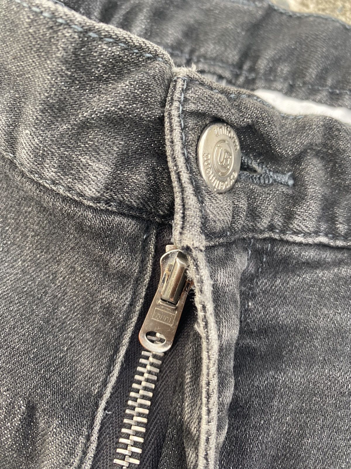 uniform experiment UE Skinny Phyton Label Jeans Size 32" / US 10 / IT 46 - 7 Thumbnail