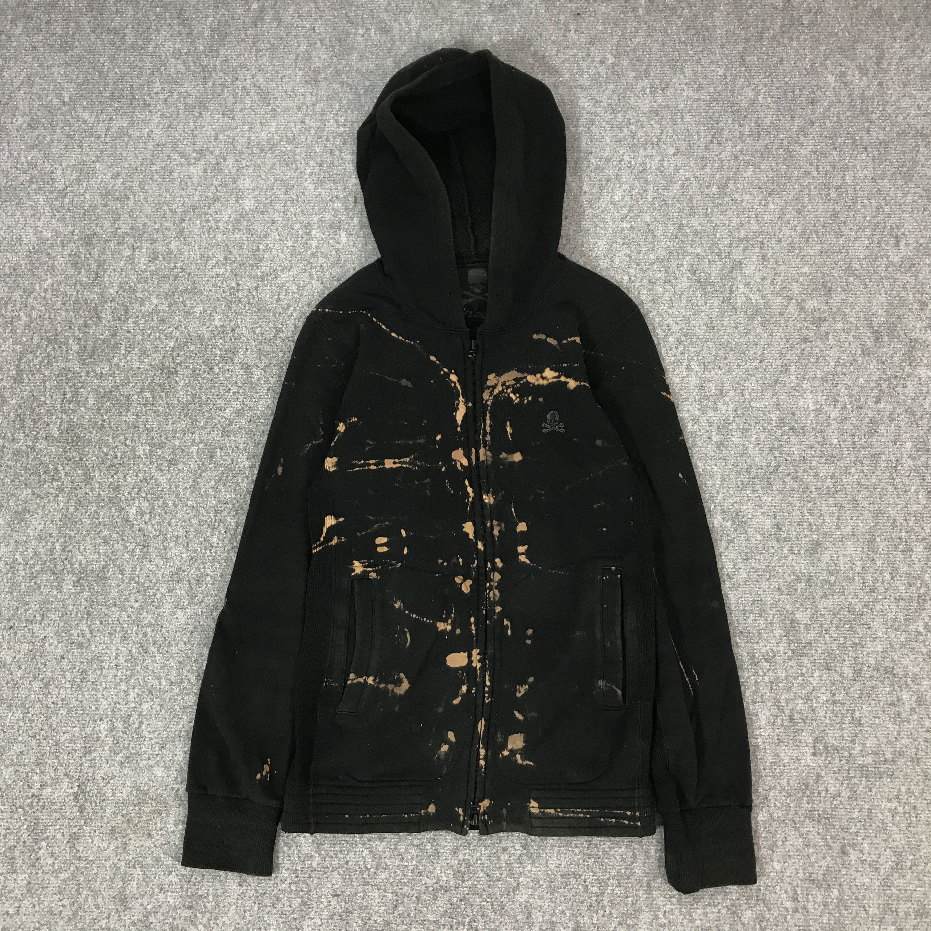 Roen ROEN ACID WASH SKULL DESIGN HOODIR ZIP JACKET Size US XS / EU 42 / 0 - 1 Thumbnail